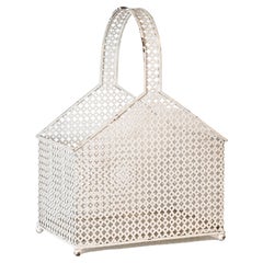 1950s documented Mathieu Matégot perforated steel basket