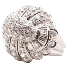 Vintage 1950s dome diamond ring