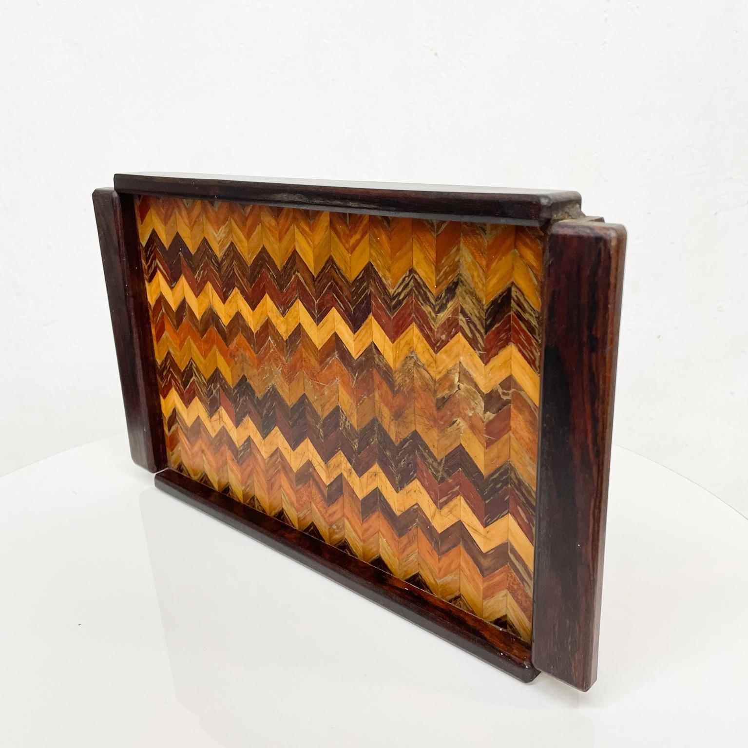 Mexican 1950s Don Shoemaker Señal Serving Tray in Cocobolo Exotic Wood from Mexico