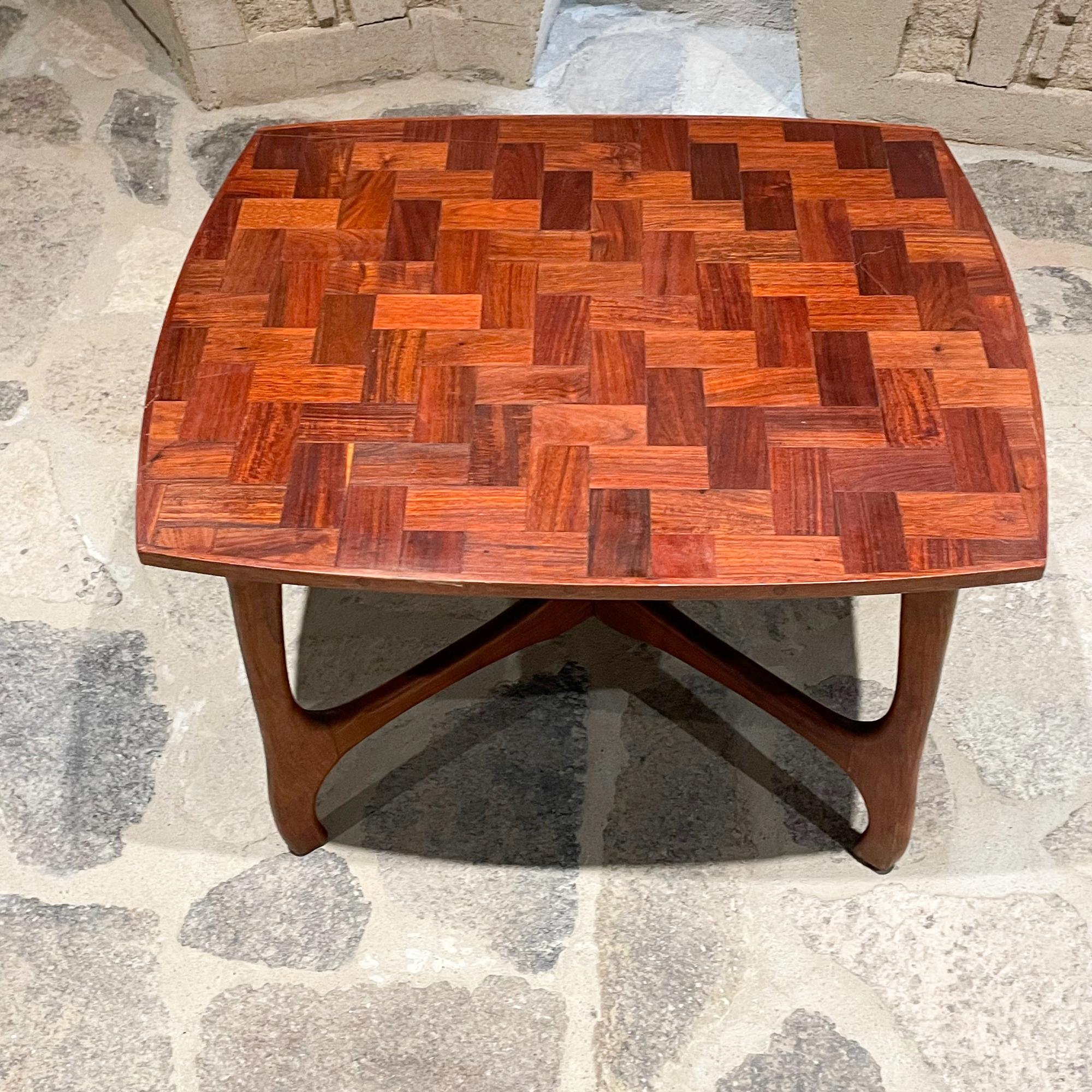1950s Don Shoemaker Señal Side Table Exotic Cocobolo Marquetry Michoacan Mexico  1