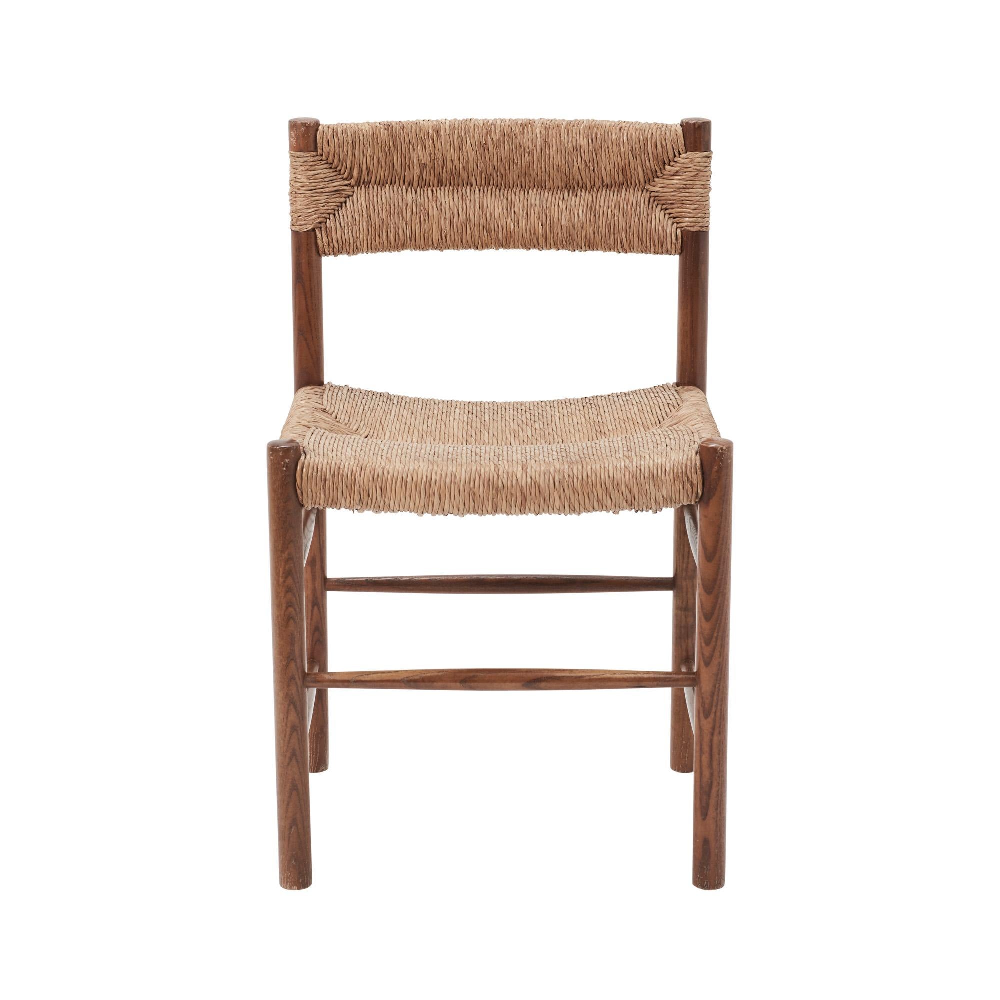 This Mid-Century Modern “Dordogne” chair by Charlotte Perriand for Robert Sentou, c. 1950 features a wood frame wrapped in straw. 

Since Schumacher was founded in 1889, our family-owned company has been synonymous with style, taste, and
