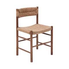 1950's “Dordogne” Chair in Straw & Wood by Charlotte Perriand for Robert Sentou