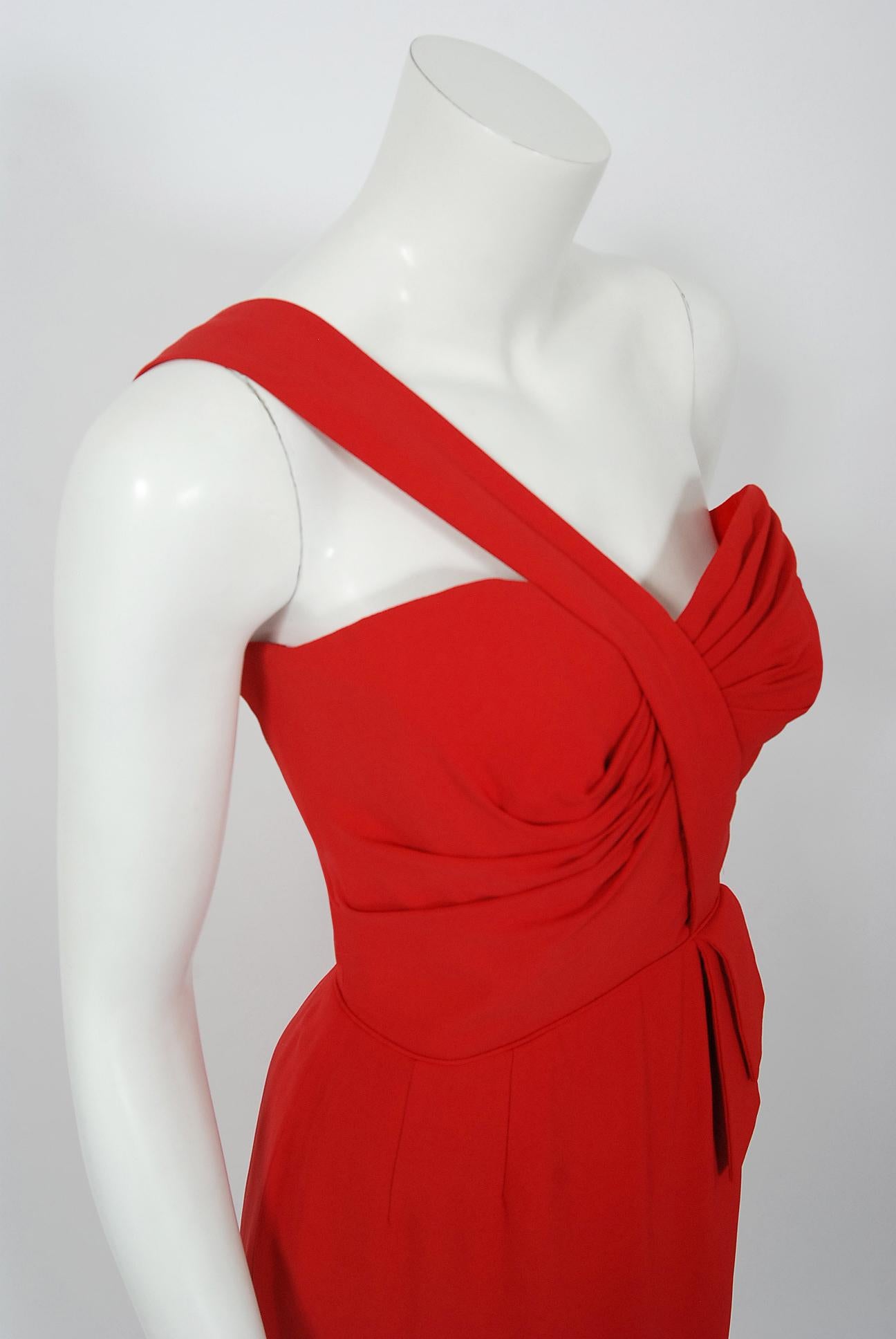 one shoulder designer dress