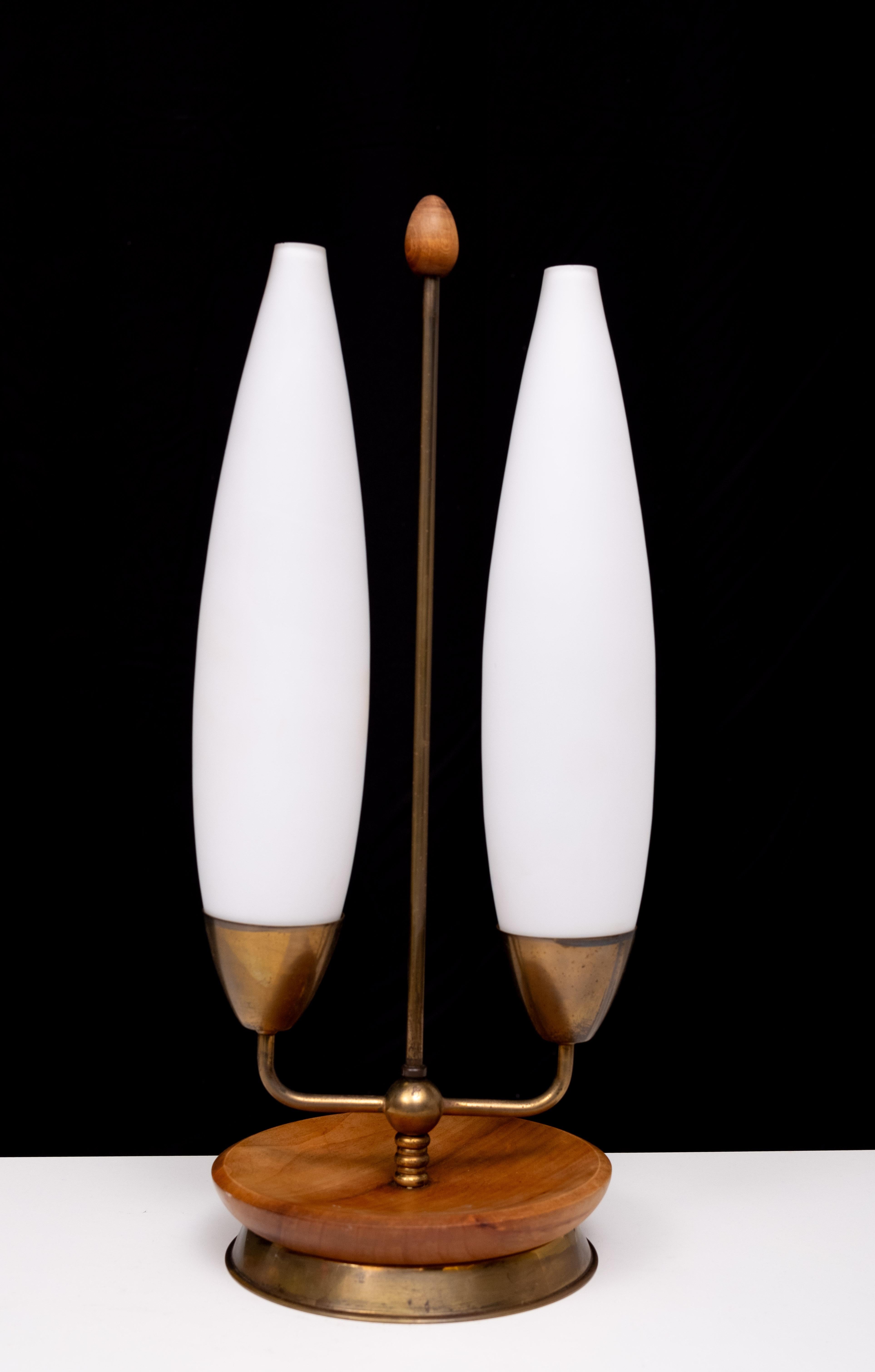 Mid-20th Century 1950s  Double  shade Table lamp Philips For Sale
