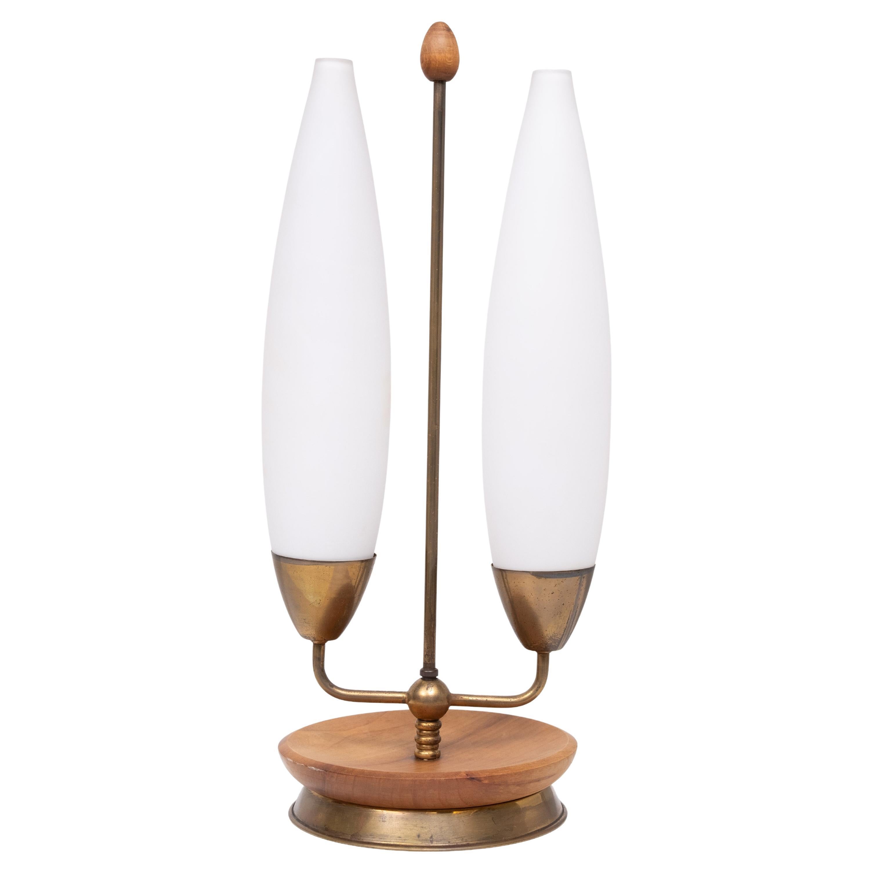 1950s  Doppio  paralume Lampada da tavolo Philips