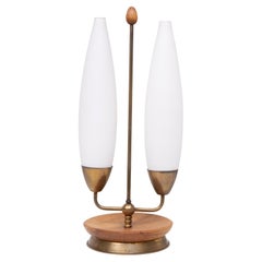 1950s  Doppio  paralume Lampada da tavolo Philips