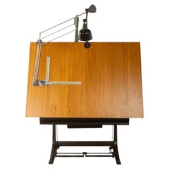 1950s Drafting Table by Kuhlmann & Nestler, Vintage