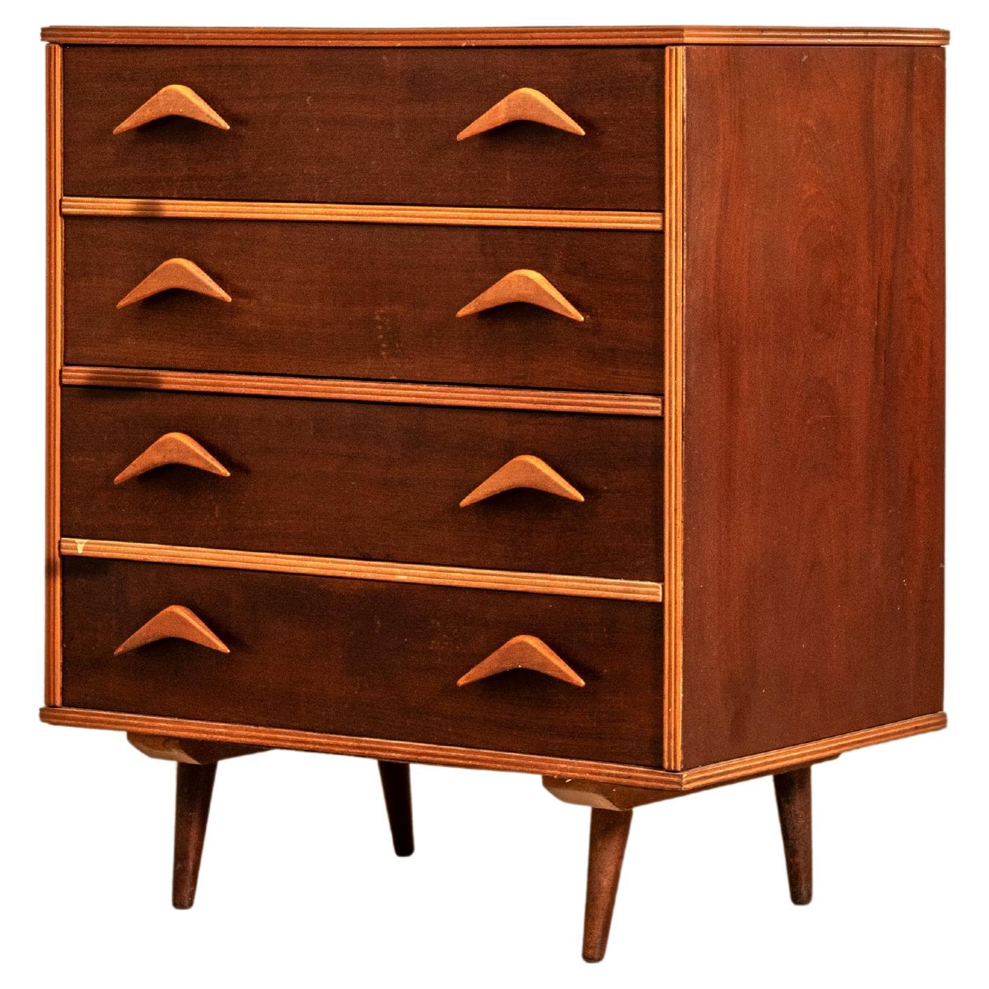 1950's dresser with drawers, Móveis Cimo, Brazilian Mid-Century Modern Design For Sale