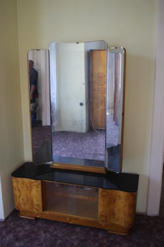 coiffeuse avec miroir des années 1950 par UP Závody:: Tchécoslovaquie