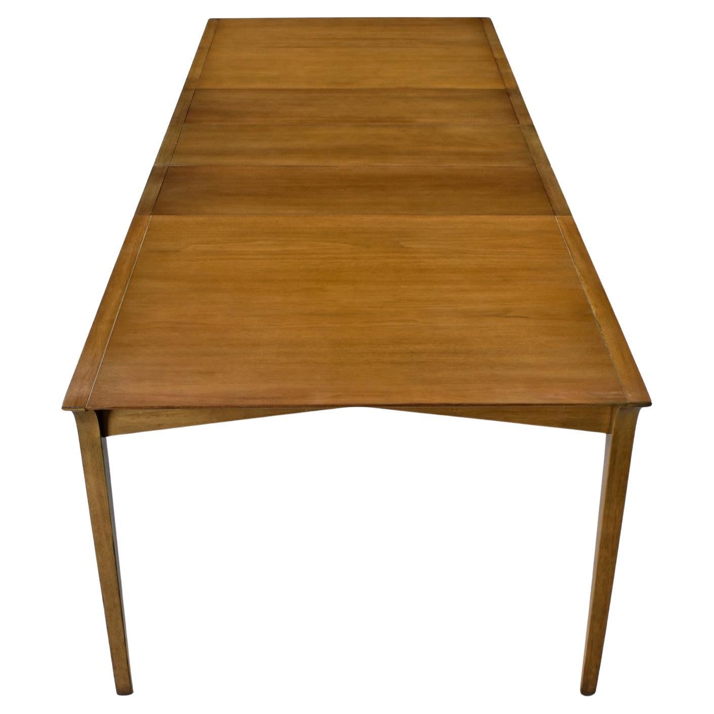American 1950's Drexel Profile K44 Extending Dining Table by John Van Koert For Sale