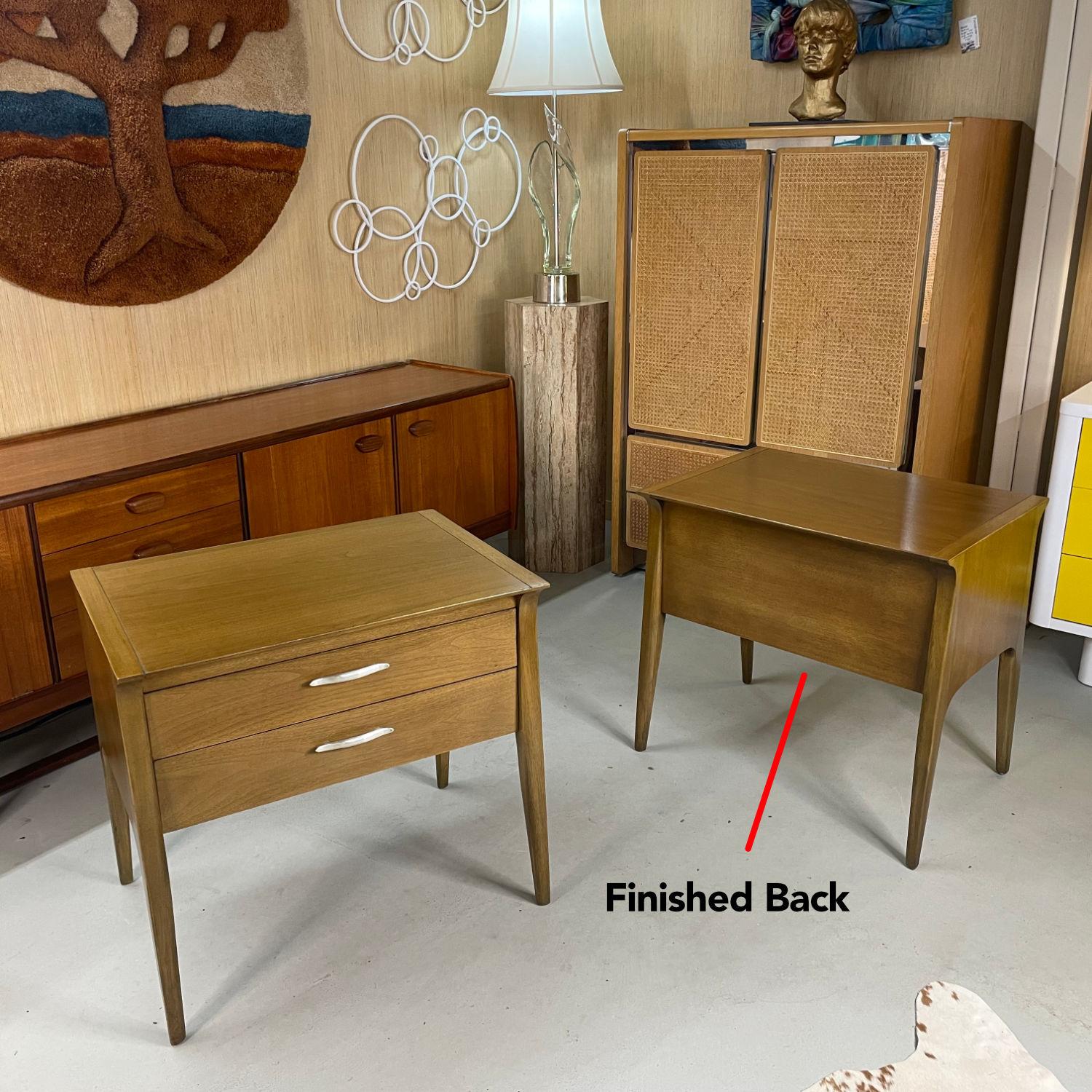1950's Drexel Profile K75 End Chest Bedside Lamp Tables by John Van Koert 6