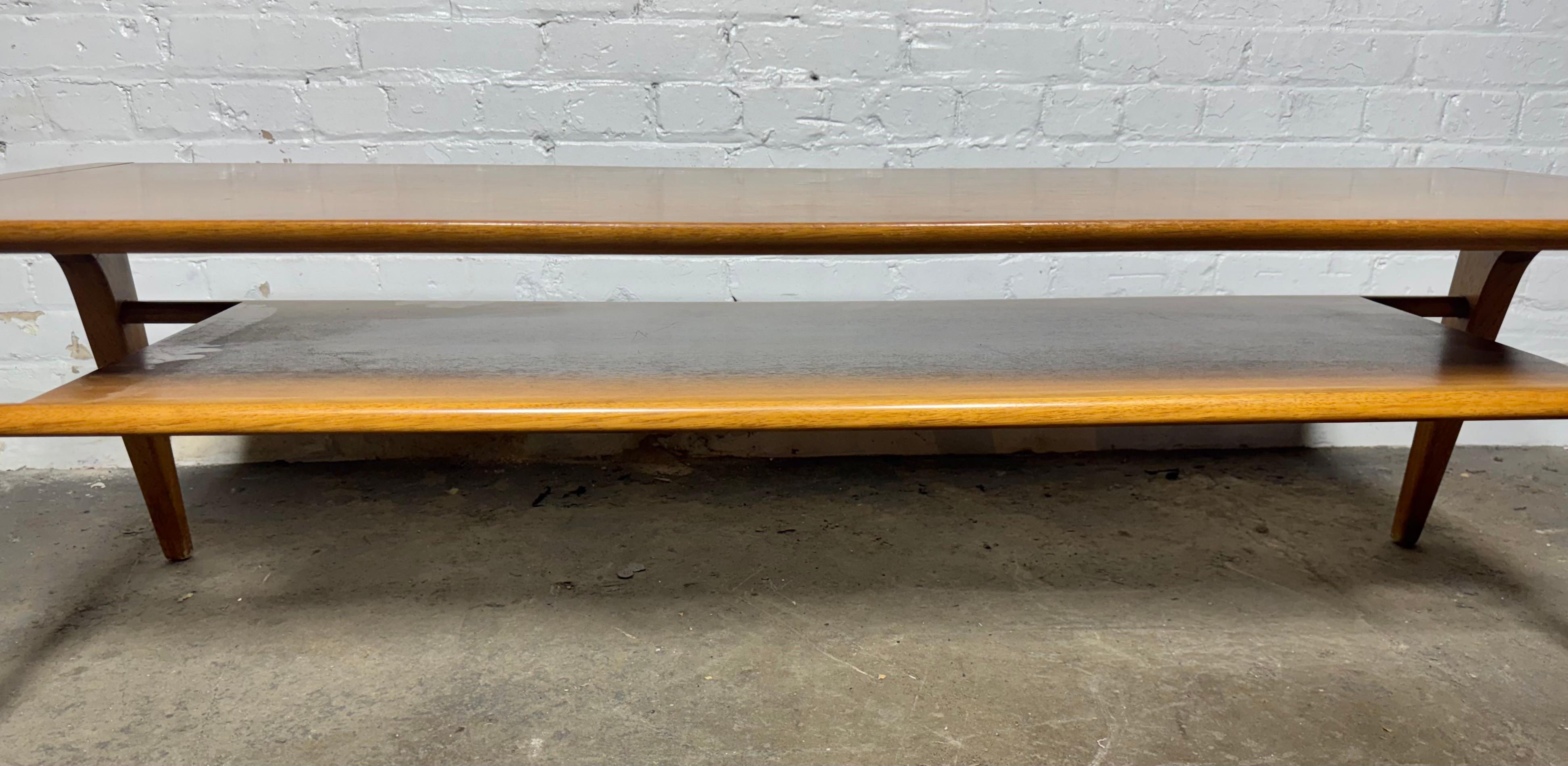 Mid-Century Modern 1950's Drexel Profile K92 Cocktail Coffee Table by John Van Koert For Sale