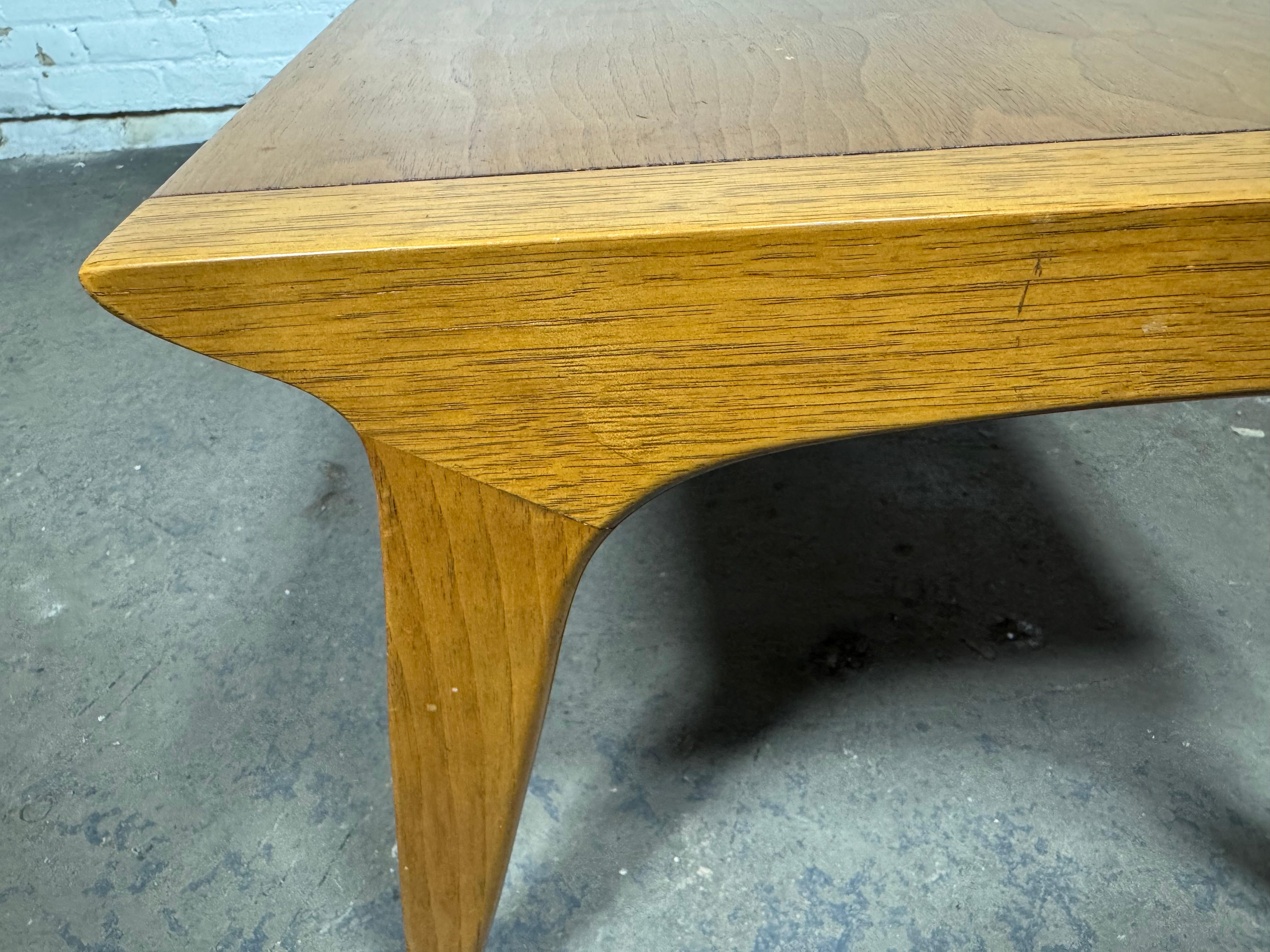 1950's Drexel Profile K92 Cocktail Coffee Table by John Van Koert In Good Condition For Sale In Buffalo, NY