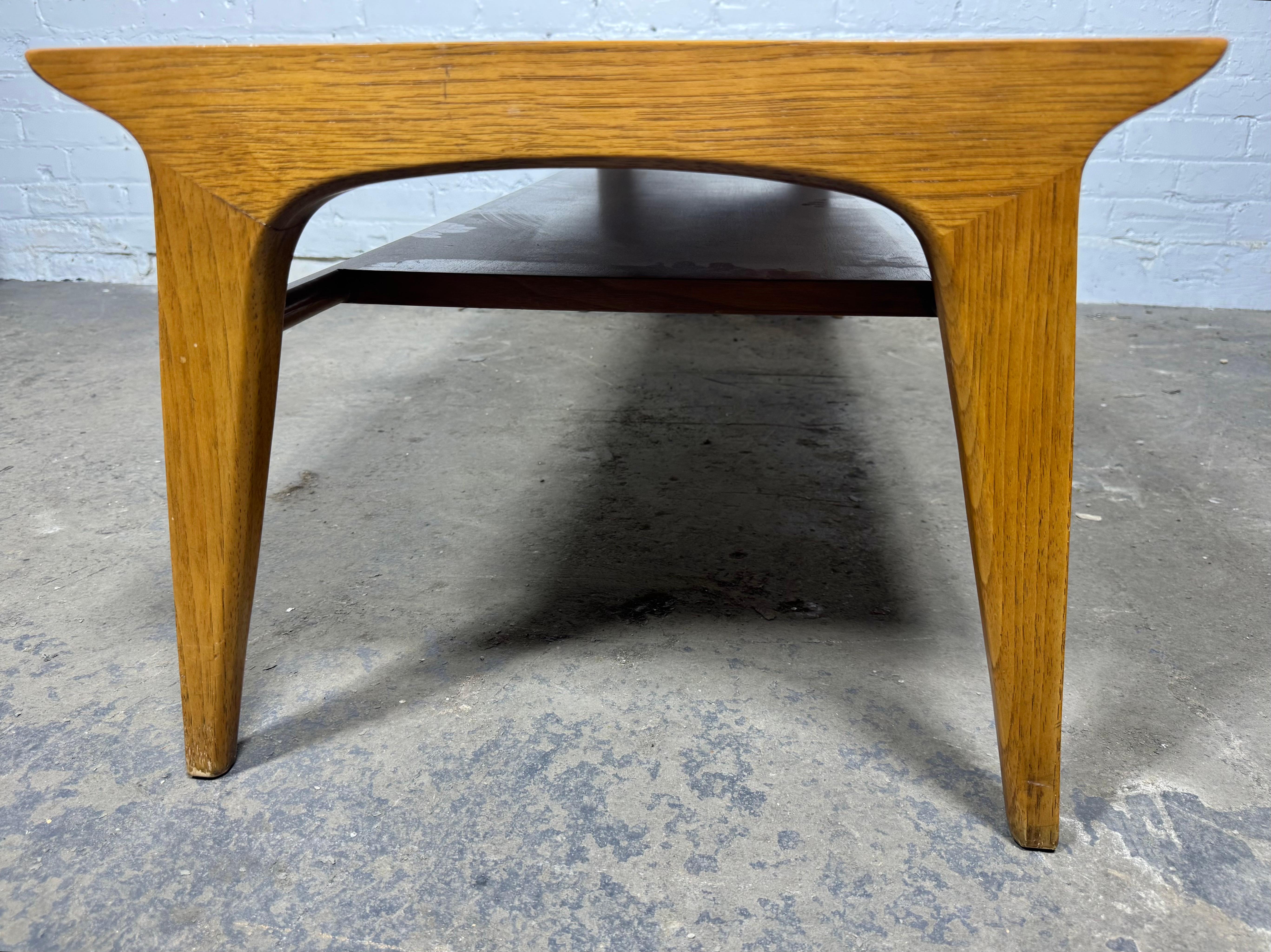 Mid-20th Century 1950's Drexel Profile K92 Cocktail Coffee Table by John Van Koert For Sale