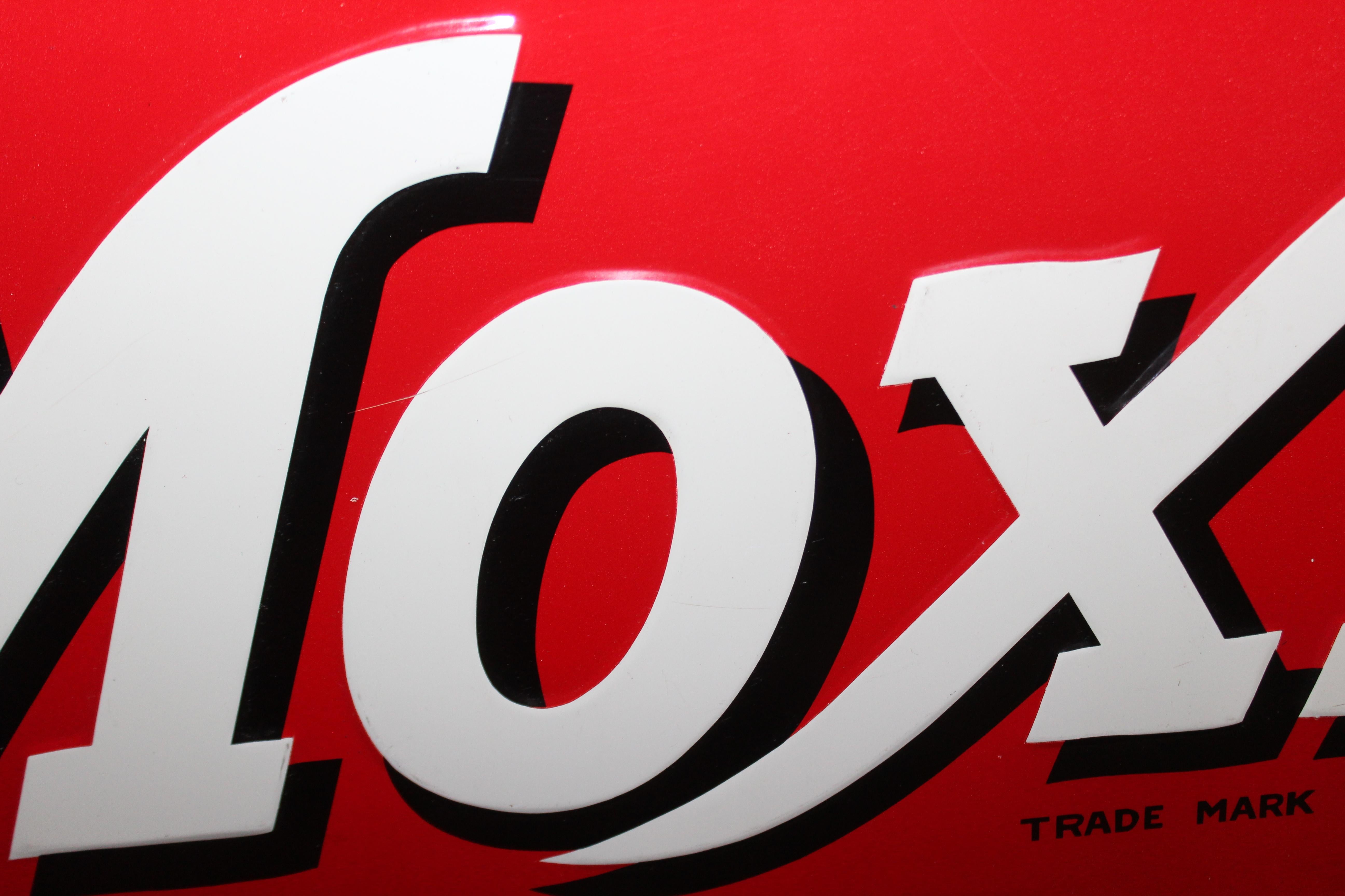 1950s Drink Moxie Soda Tin Advertising Sign For Sale 5