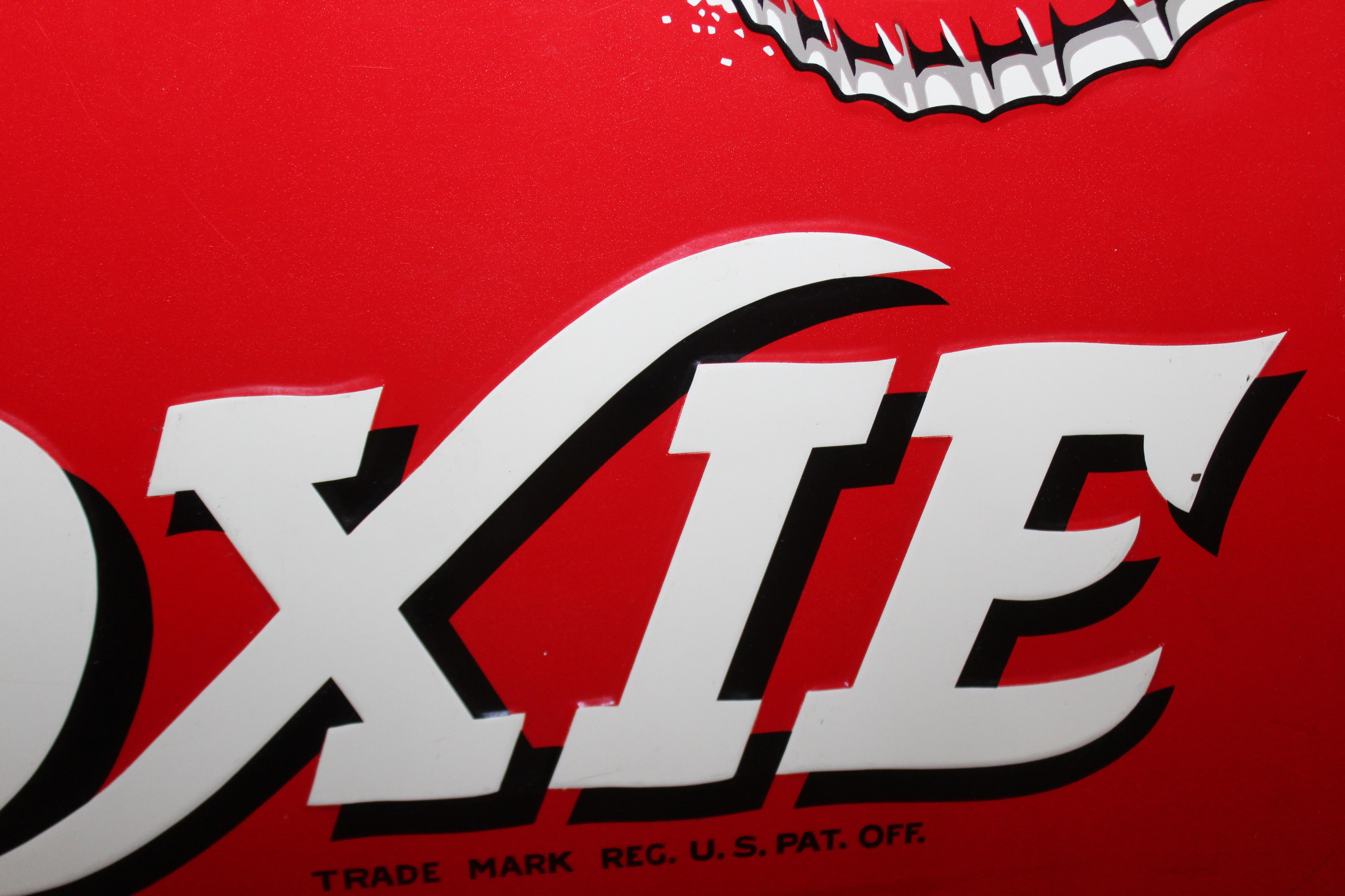 1950s Drink Moxie Soda Tin Advertising Sign For Sale 6