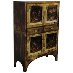 1950s Drinks Cabinet by Aldo Tura in Parchment