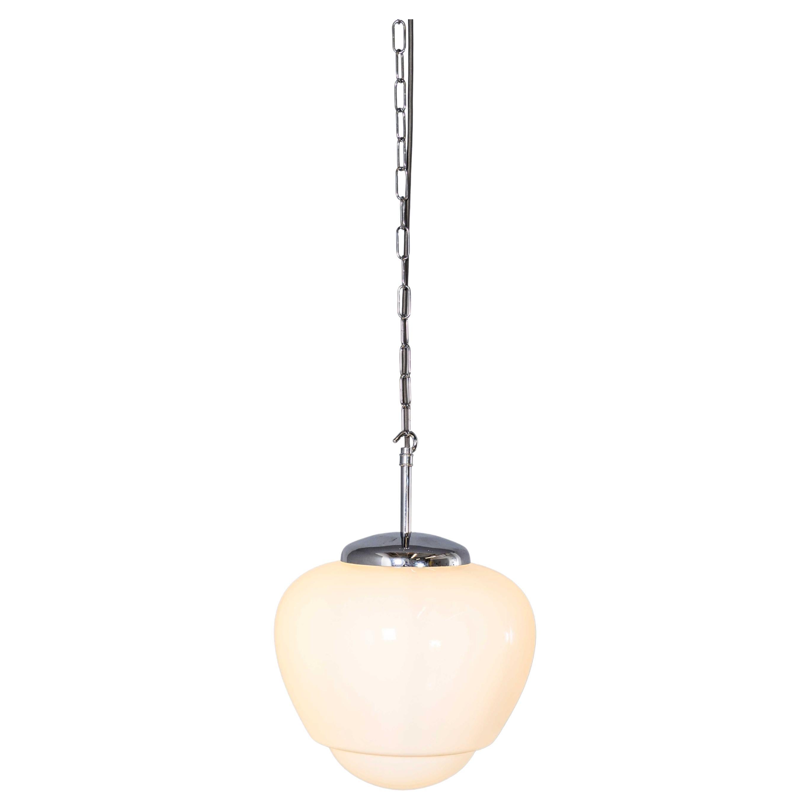 1950's Droplet Opaline Pendant Glass – 30cm