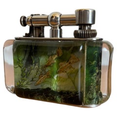 1950s Dunhill Aquarium half giant table lighter by Ben Shillingford