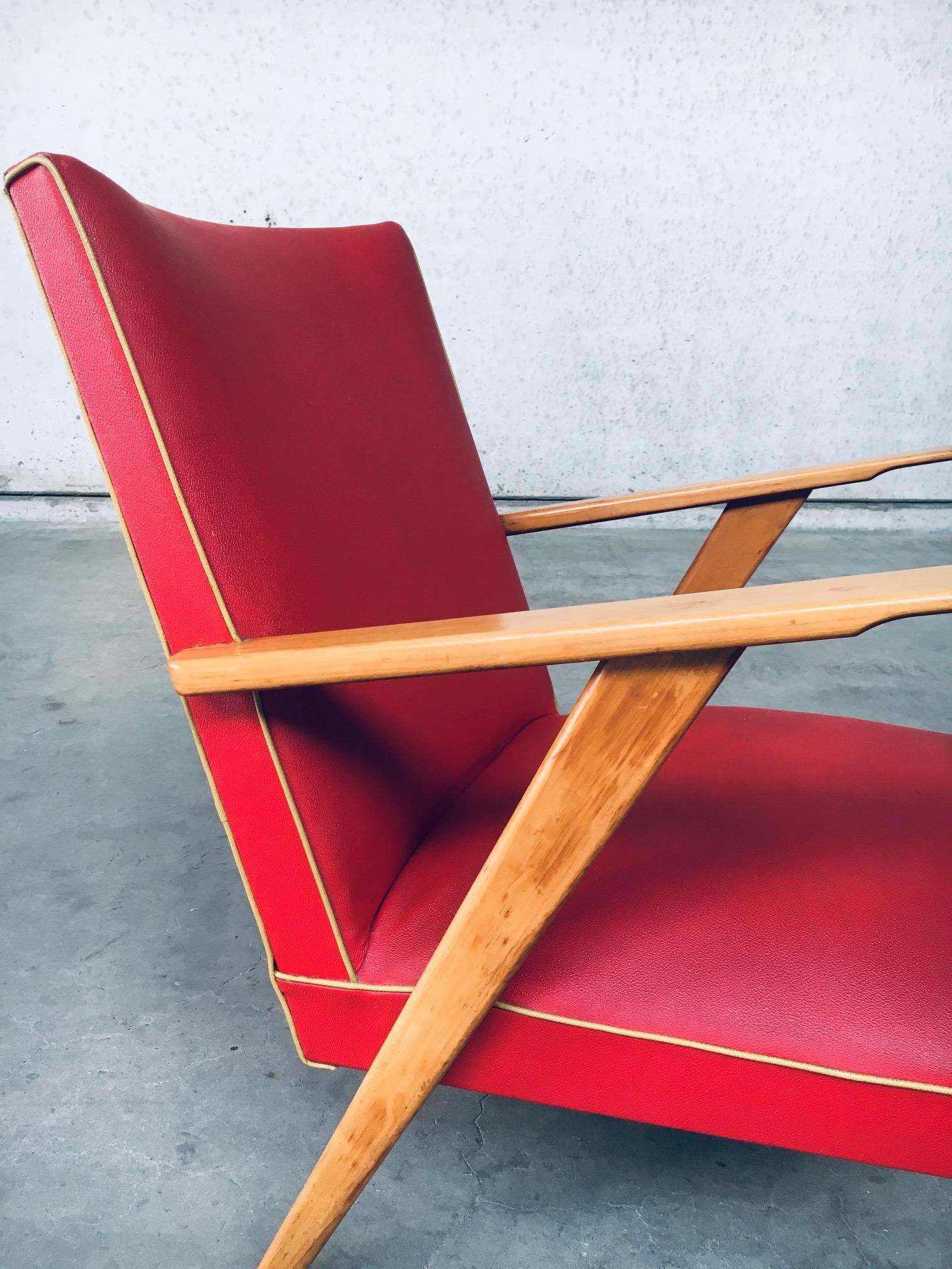 1950's Dutch Design Lounge Chair set For Sale 8
