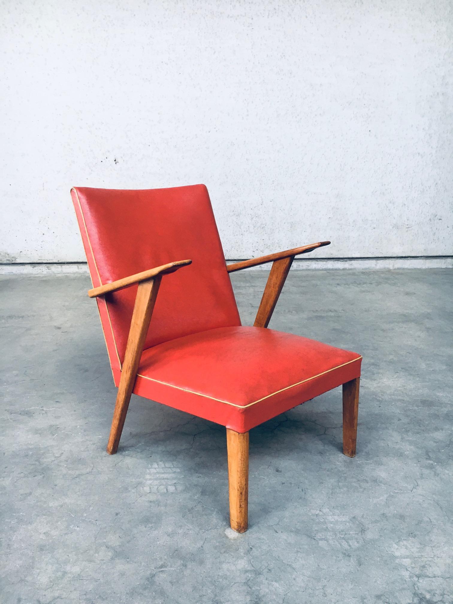 1950's Dutch Design Lounge Chair set For Sale 9