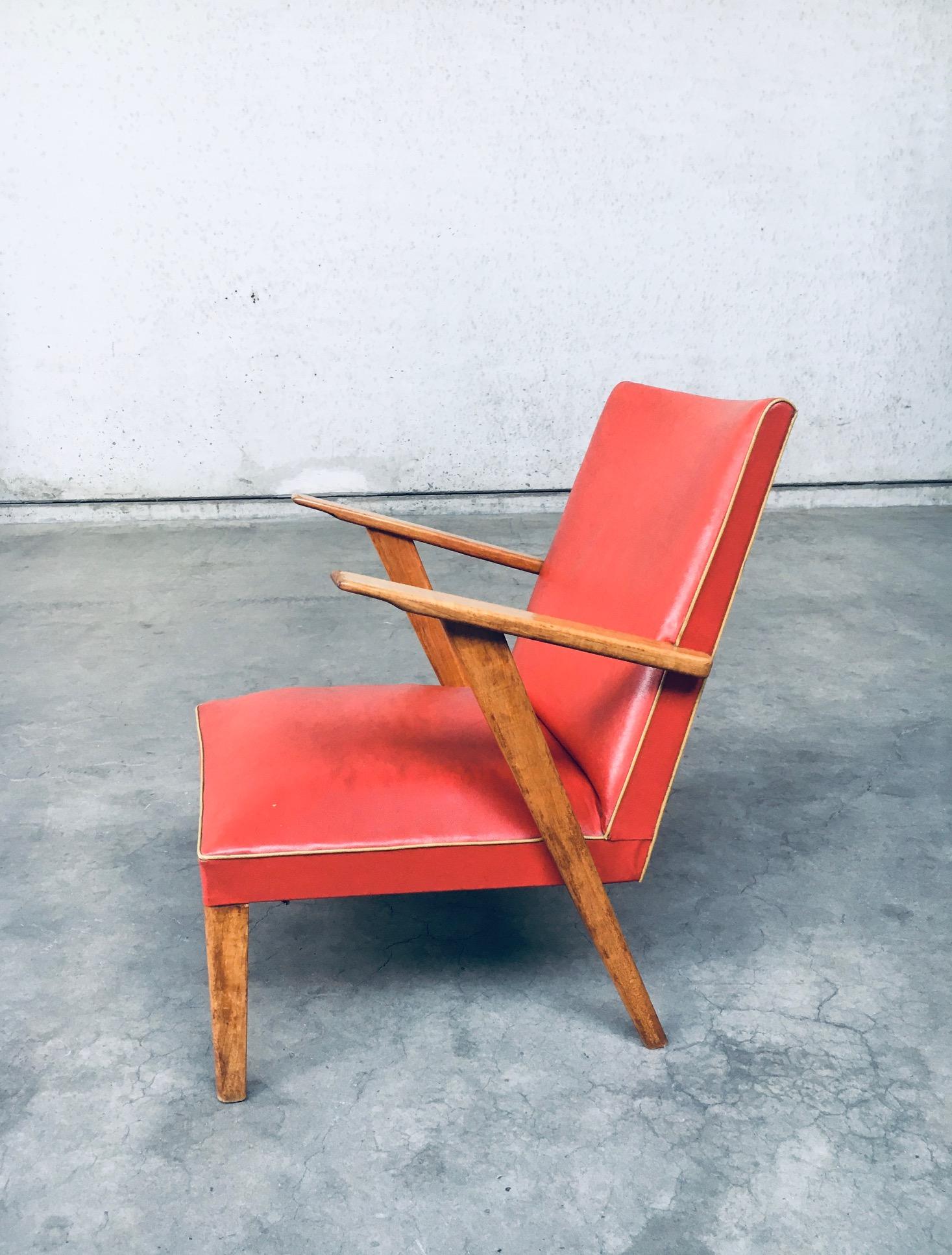 1950's Dutch Design Lounge Chair set For Sale 10