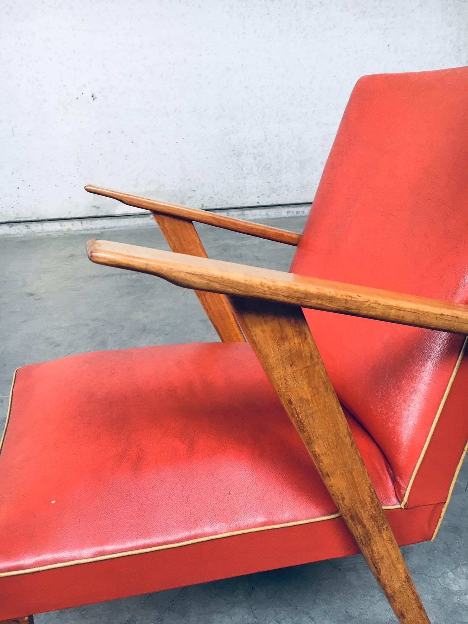 1950's Dutch Design Lounge Chair set For Sale 11