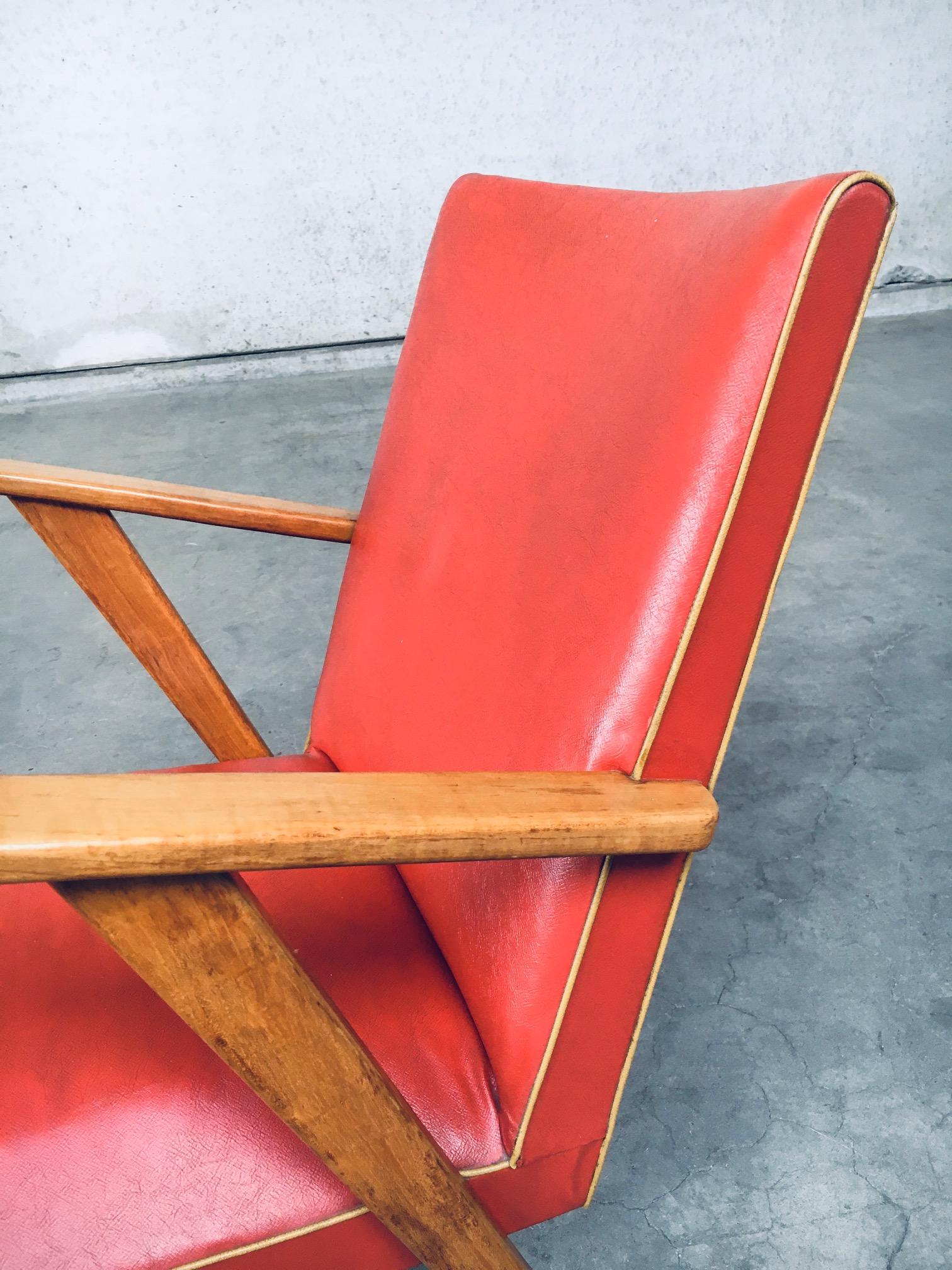 1950's Dutch Design Lounge Chair set For Sale 12