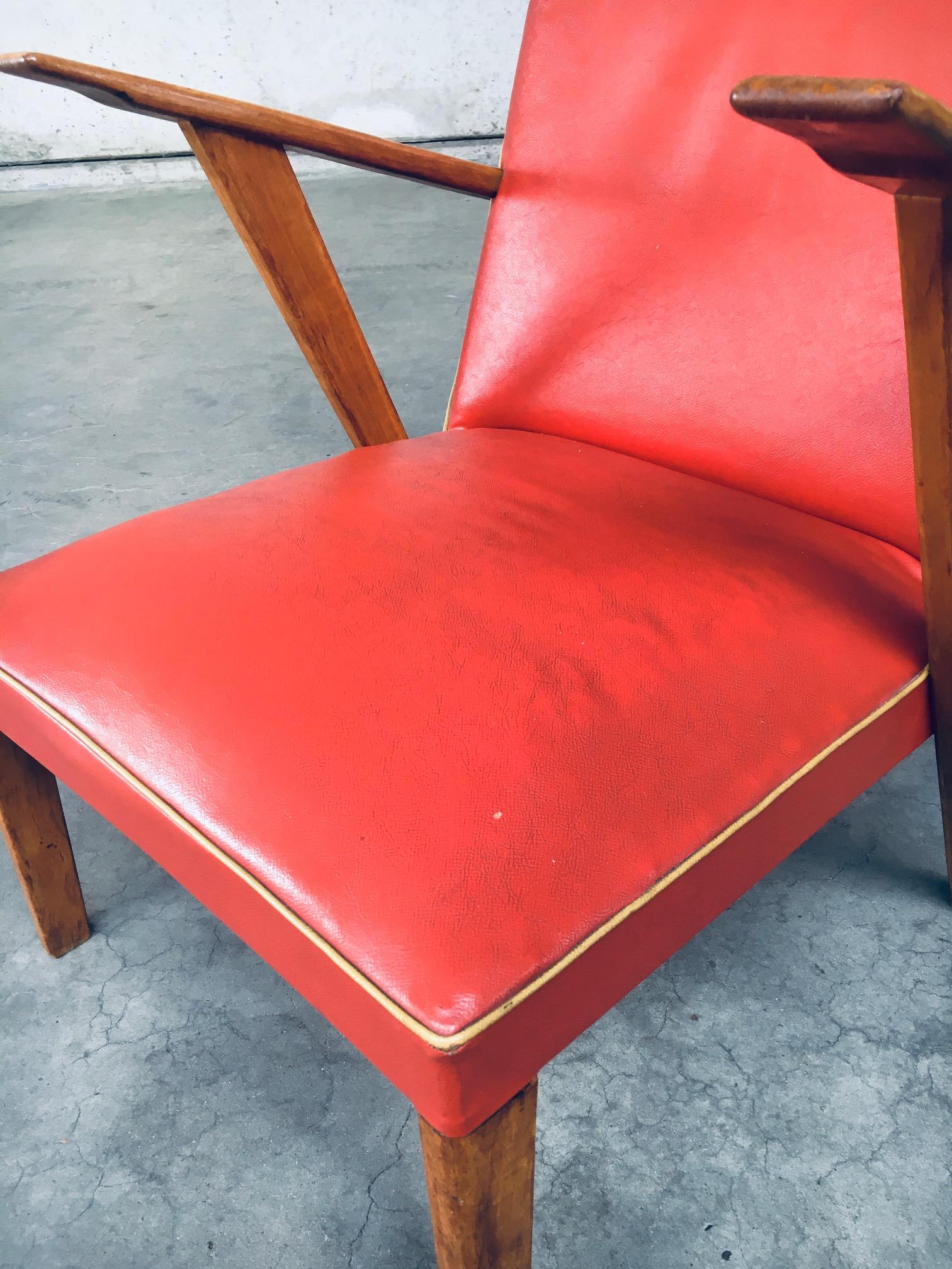1950's Dutch Design Lounge Chair set For Sale 13