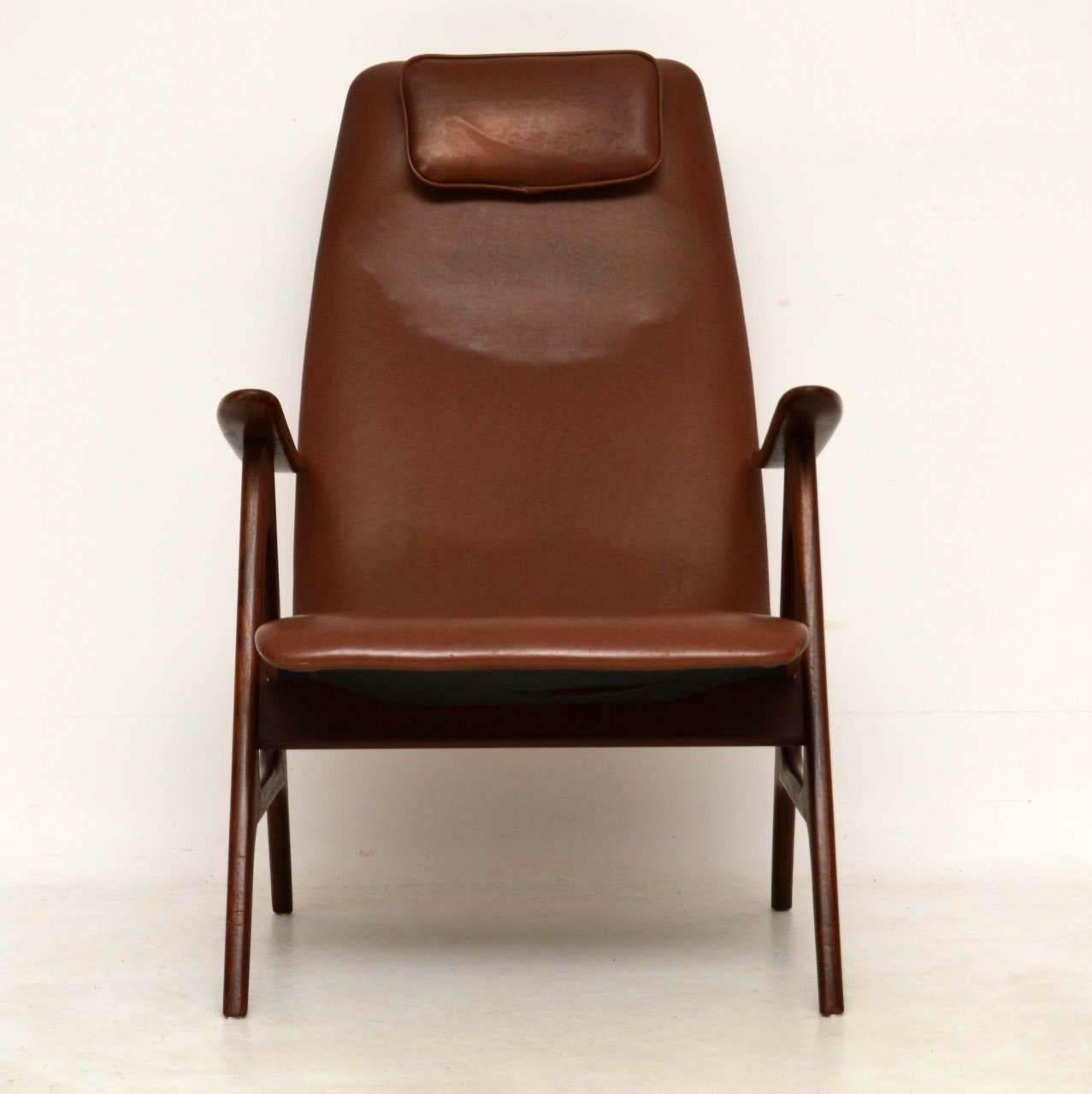 Mid-Century Modern 1950s Dutch Vintage Armchair by Louis Van Teeffelen