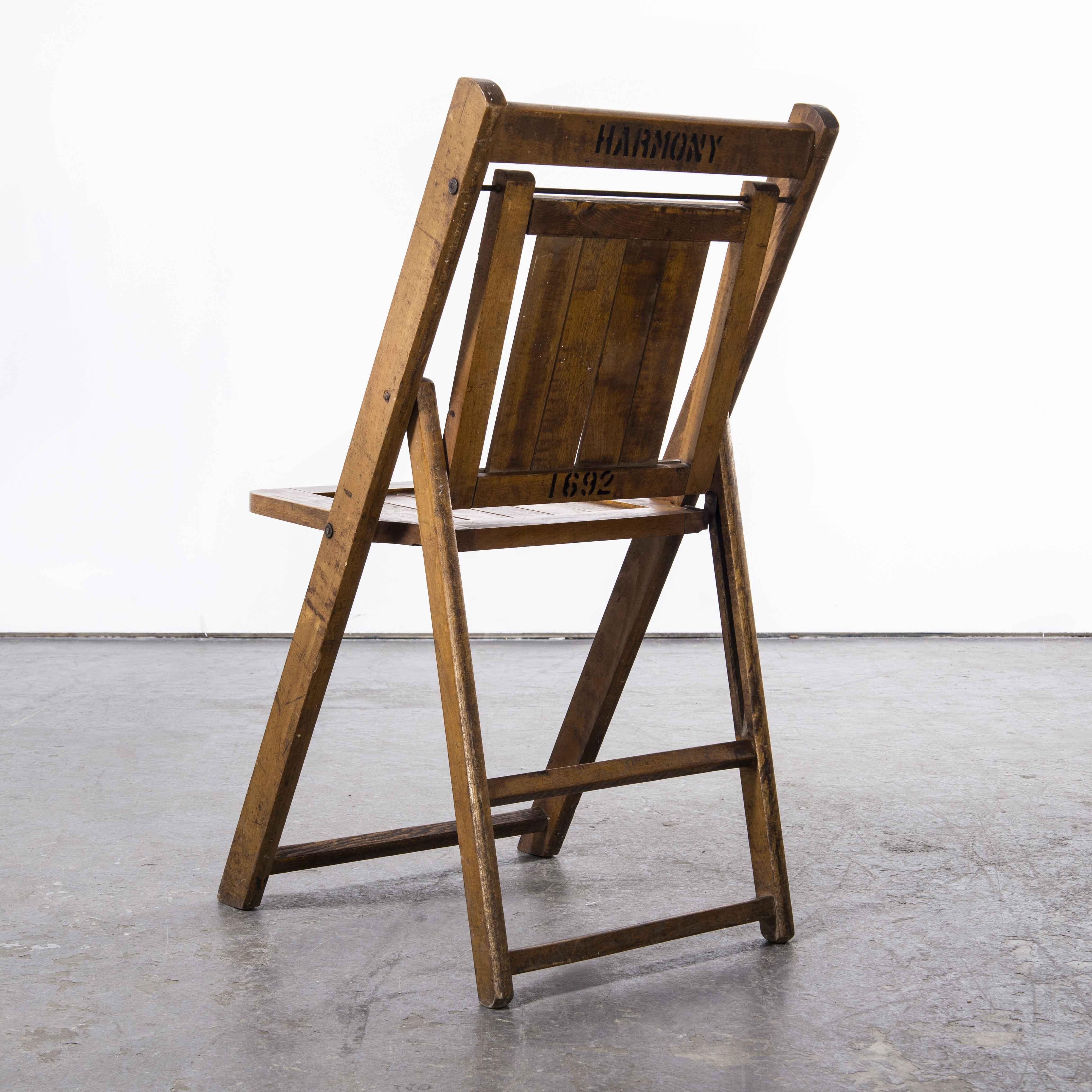 Mid-20th Century 1950's Dutch Vintage Teak Folding Chair