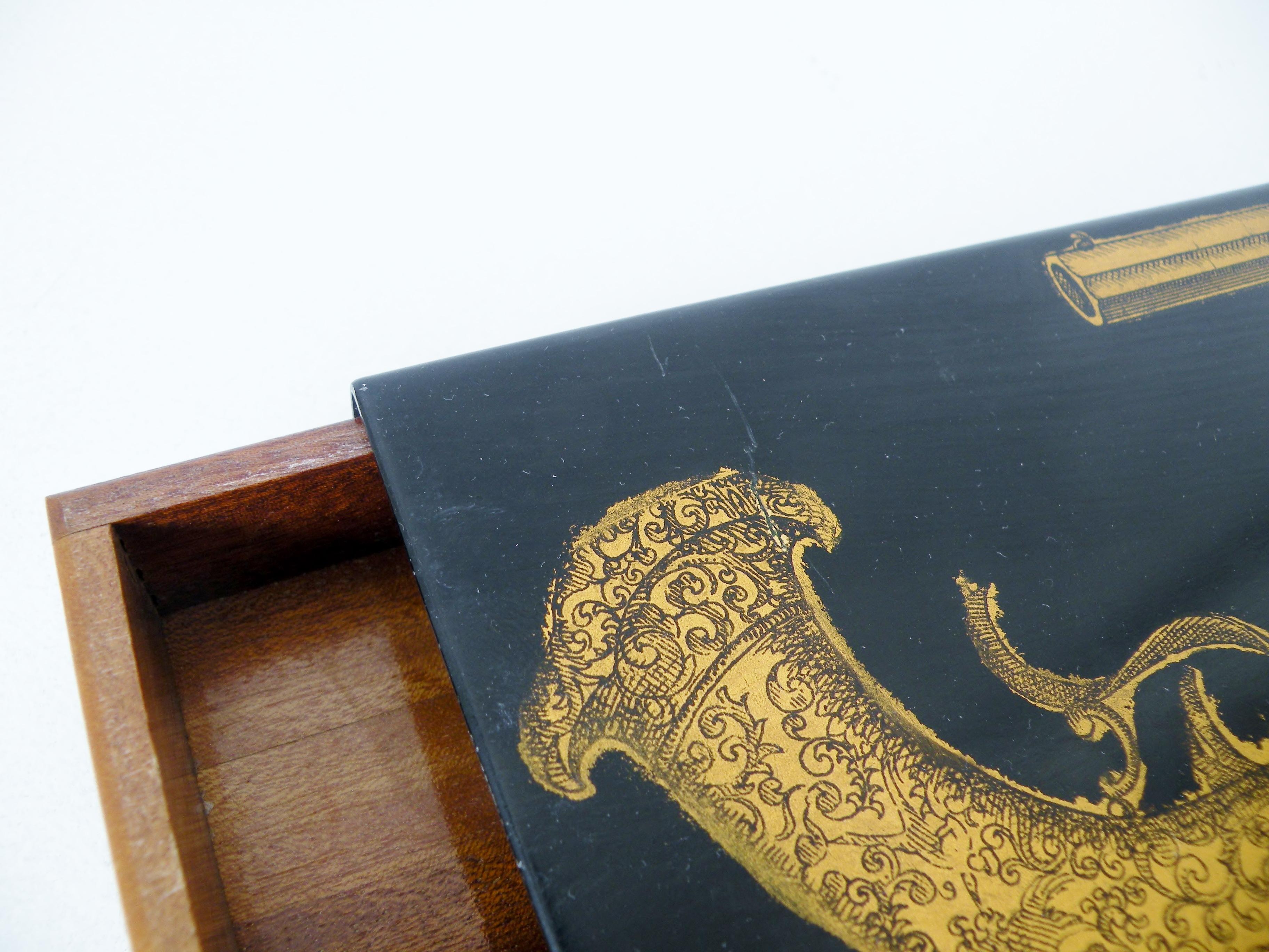 Italian 1950s Early Piero Fornasetti Dresser Trinket Box