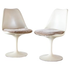 Vintage 1950s Early Tulip Swivel Chairs by Eero Saarinen for Knoll - a pair