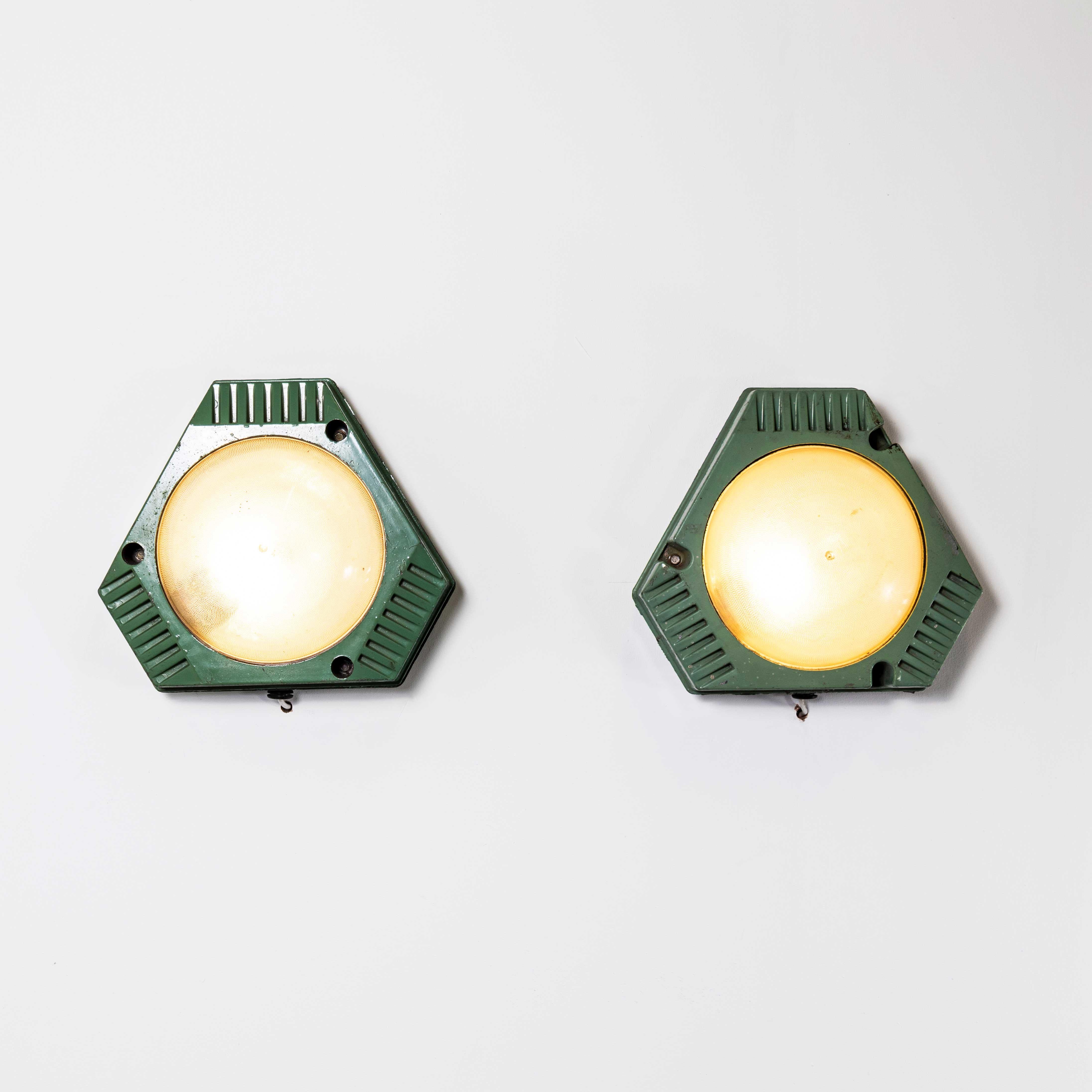 Mid-20th Century 1950's Eastern European Wall Lamps - Pair For Sale