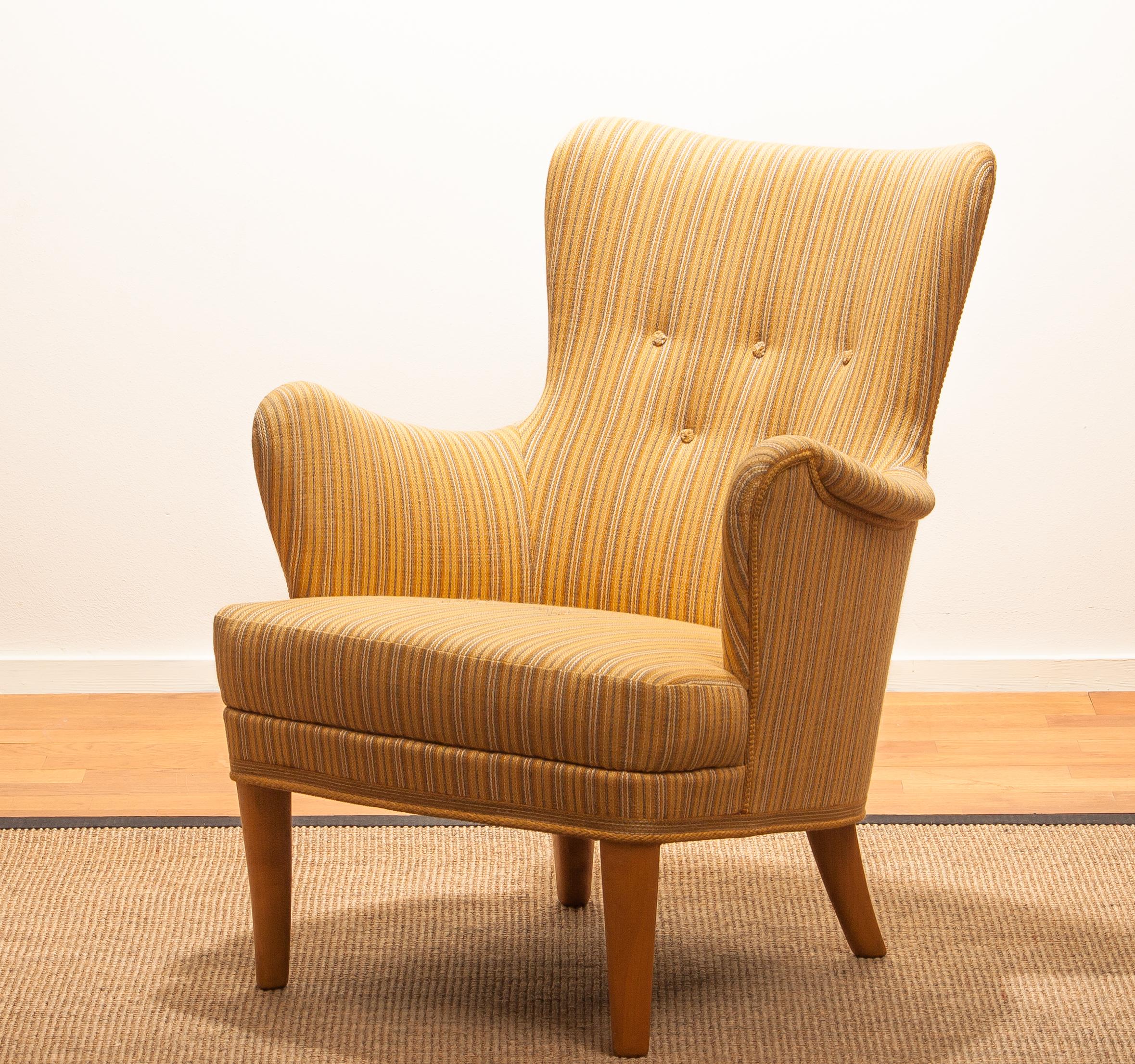 Mid-20th Century 1950s, Easy Arm Lounge Chair 
