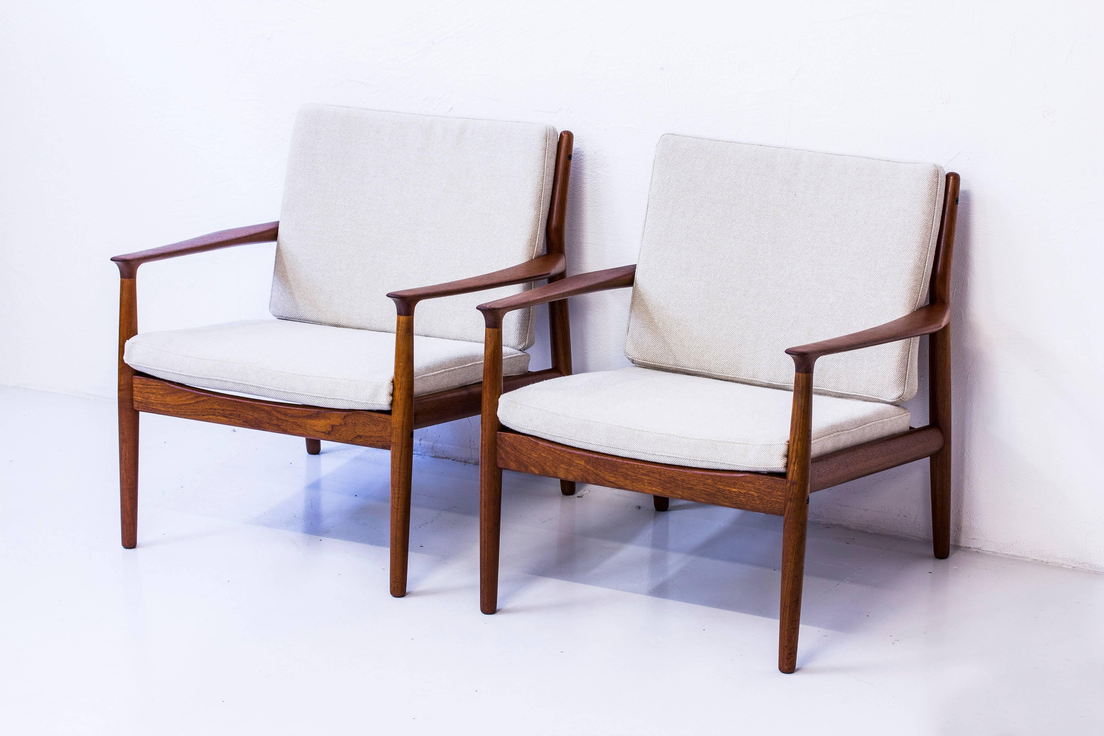 Danish 1950s Easy Chairs by Grete Jalk, Denmark, 1950s