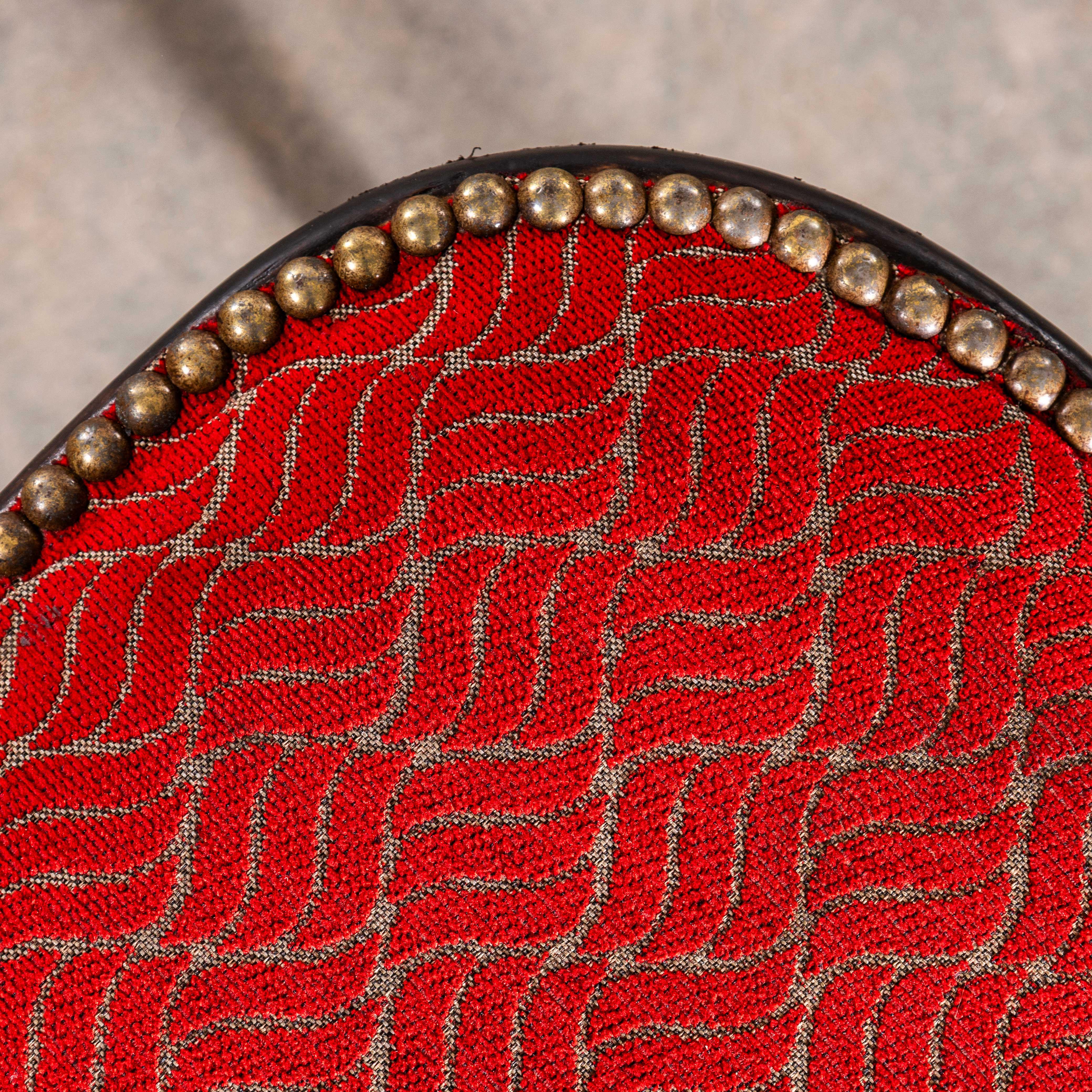 Chaises de salle à manger classiques Luterma des années 1950, ébonisées et tapissées en vente 2