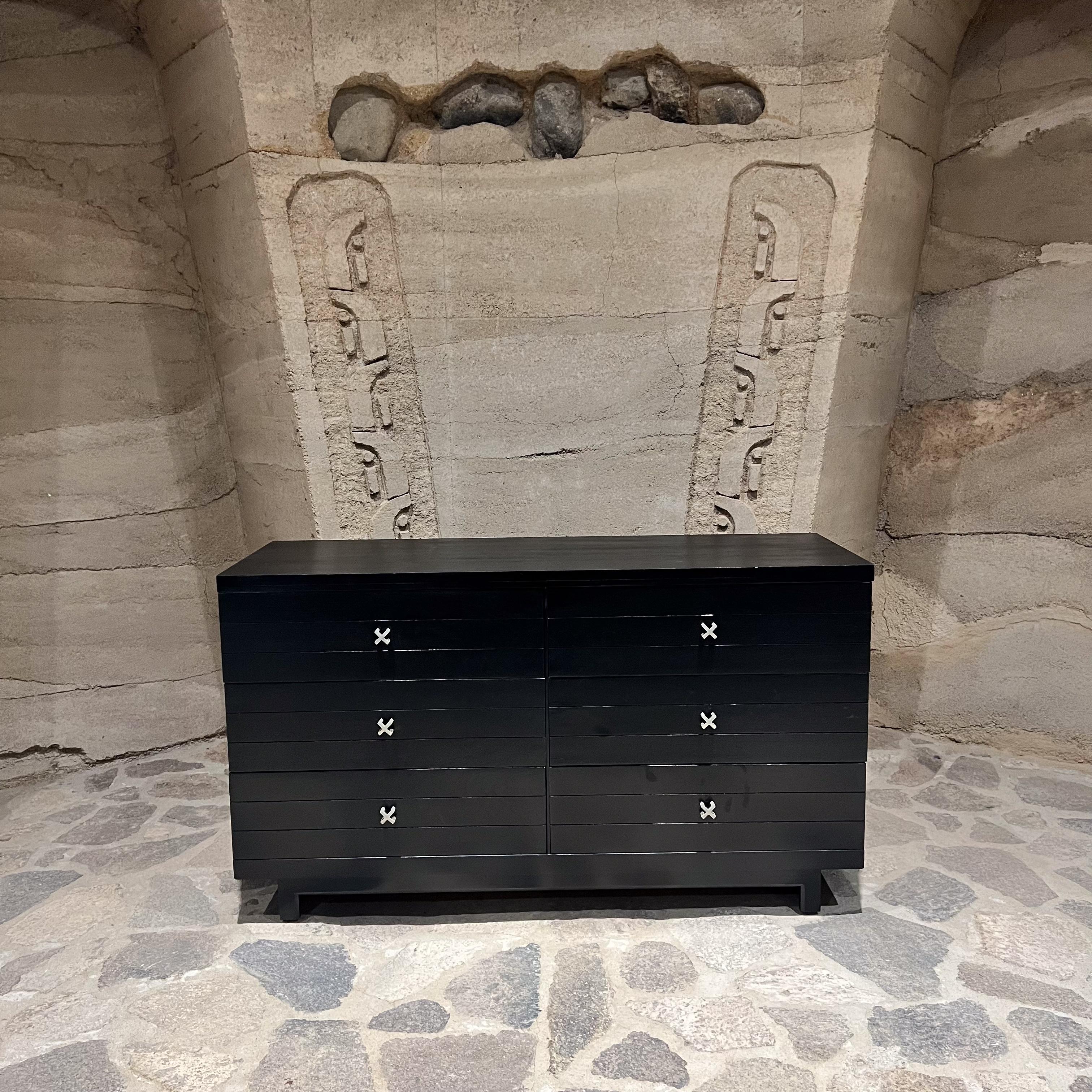1950s Ebonized Dresser attributed to Paul Frankl For Sale 8
