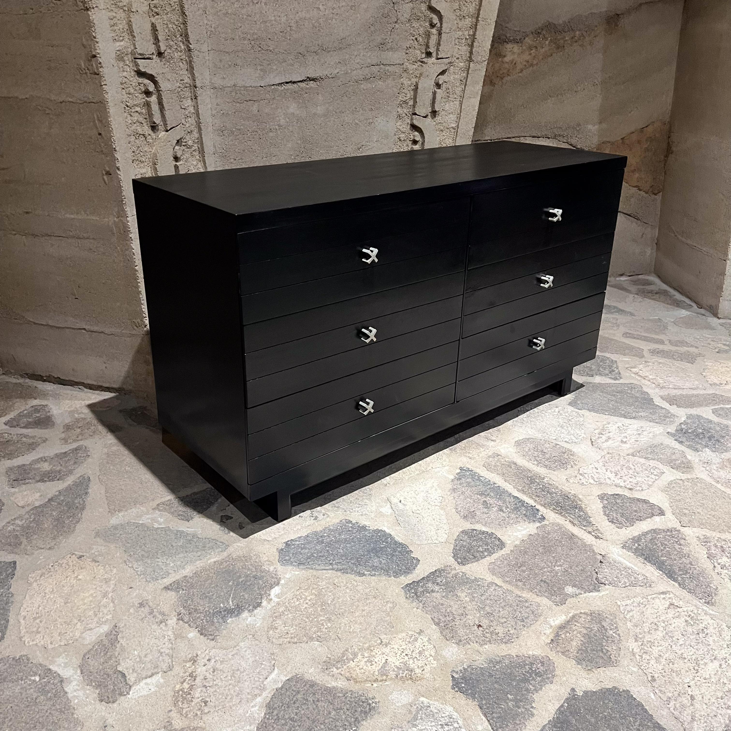 American 1950s Ebonized Dresser attributed to Paul Frankl For Sale