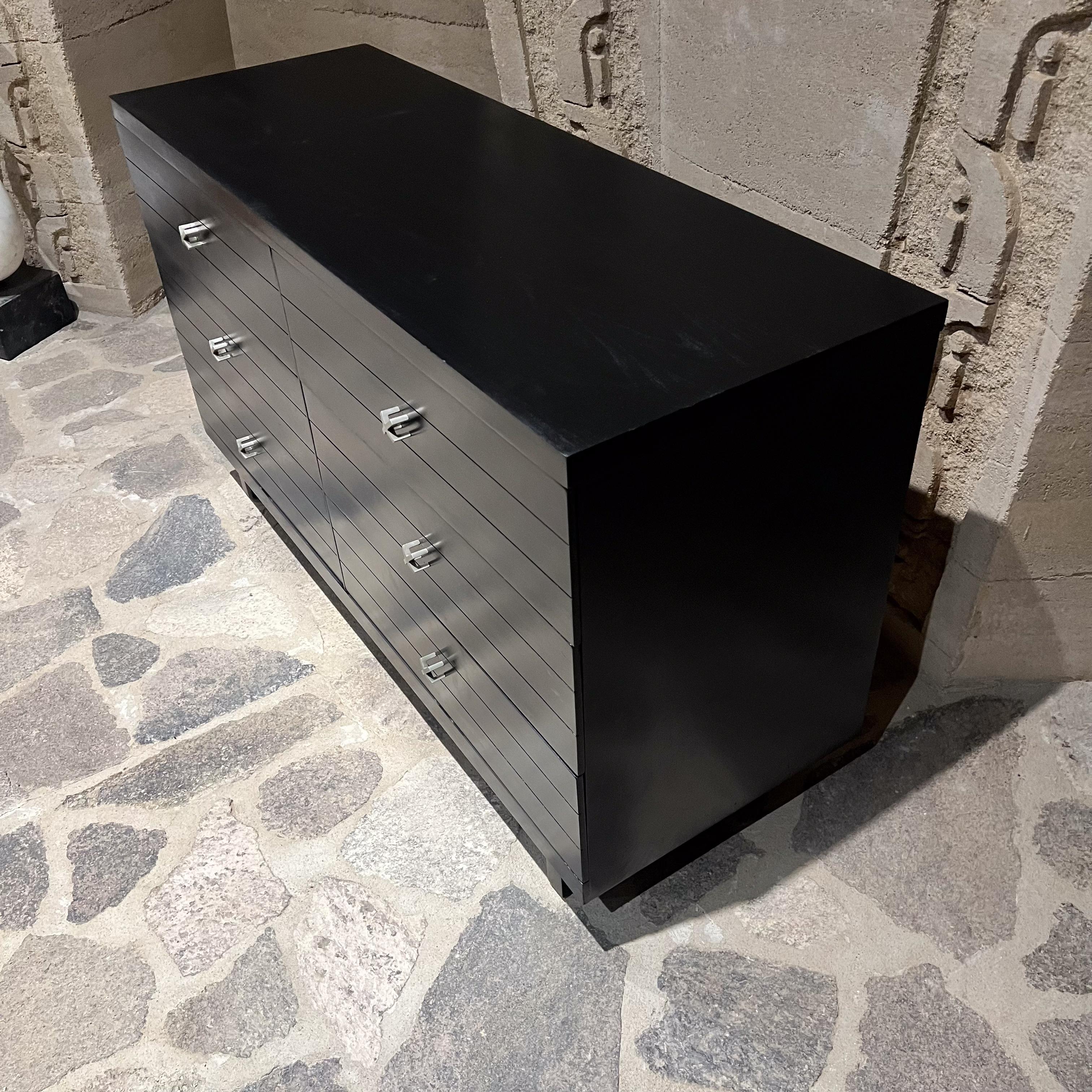 Wood 1950s Ebonized Dresser attributed to Paul Frankl For Sale
