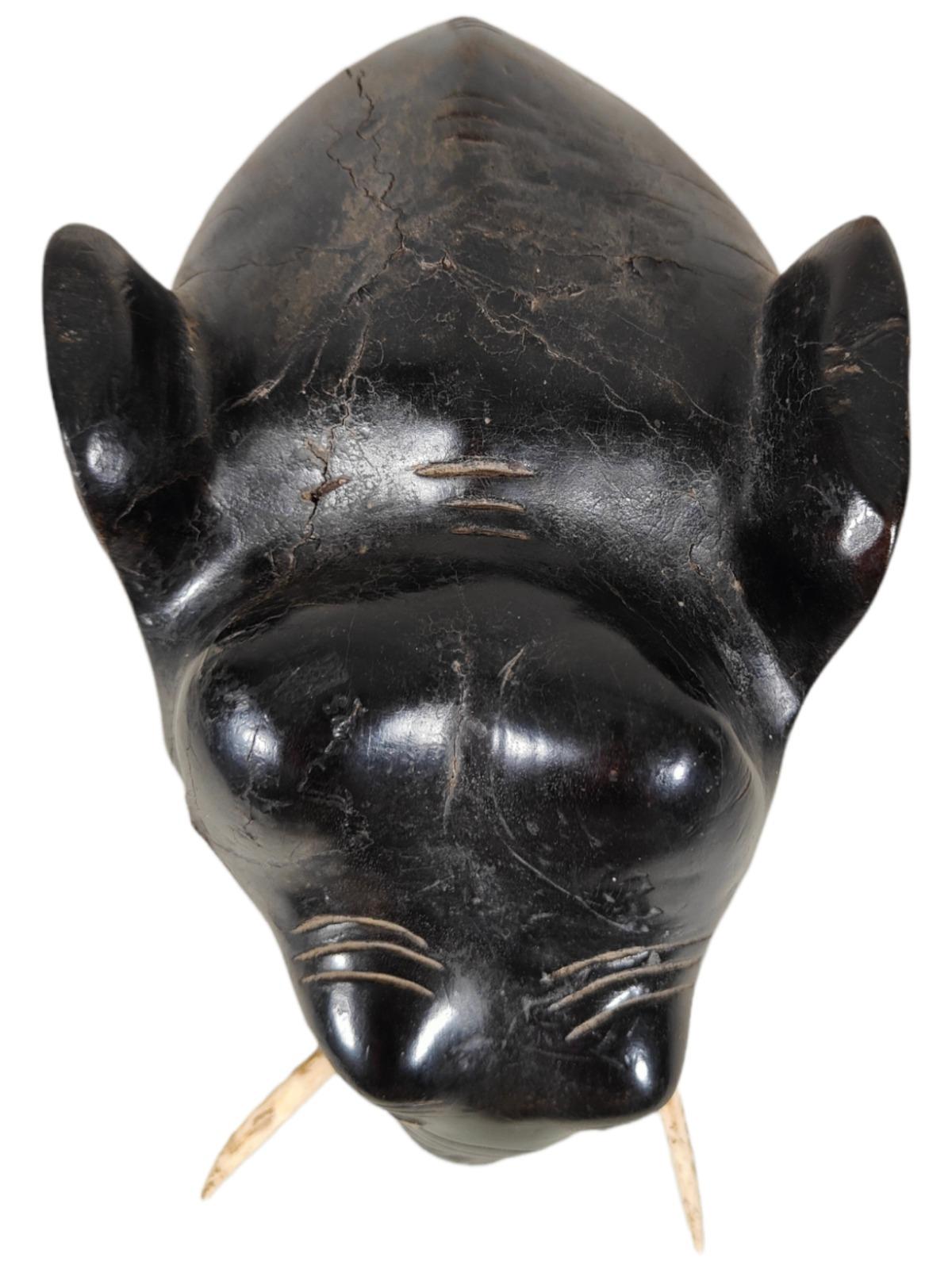 1950s Ebony Elephant, 20th Century In Good Condition For Sale In Madrid, ES