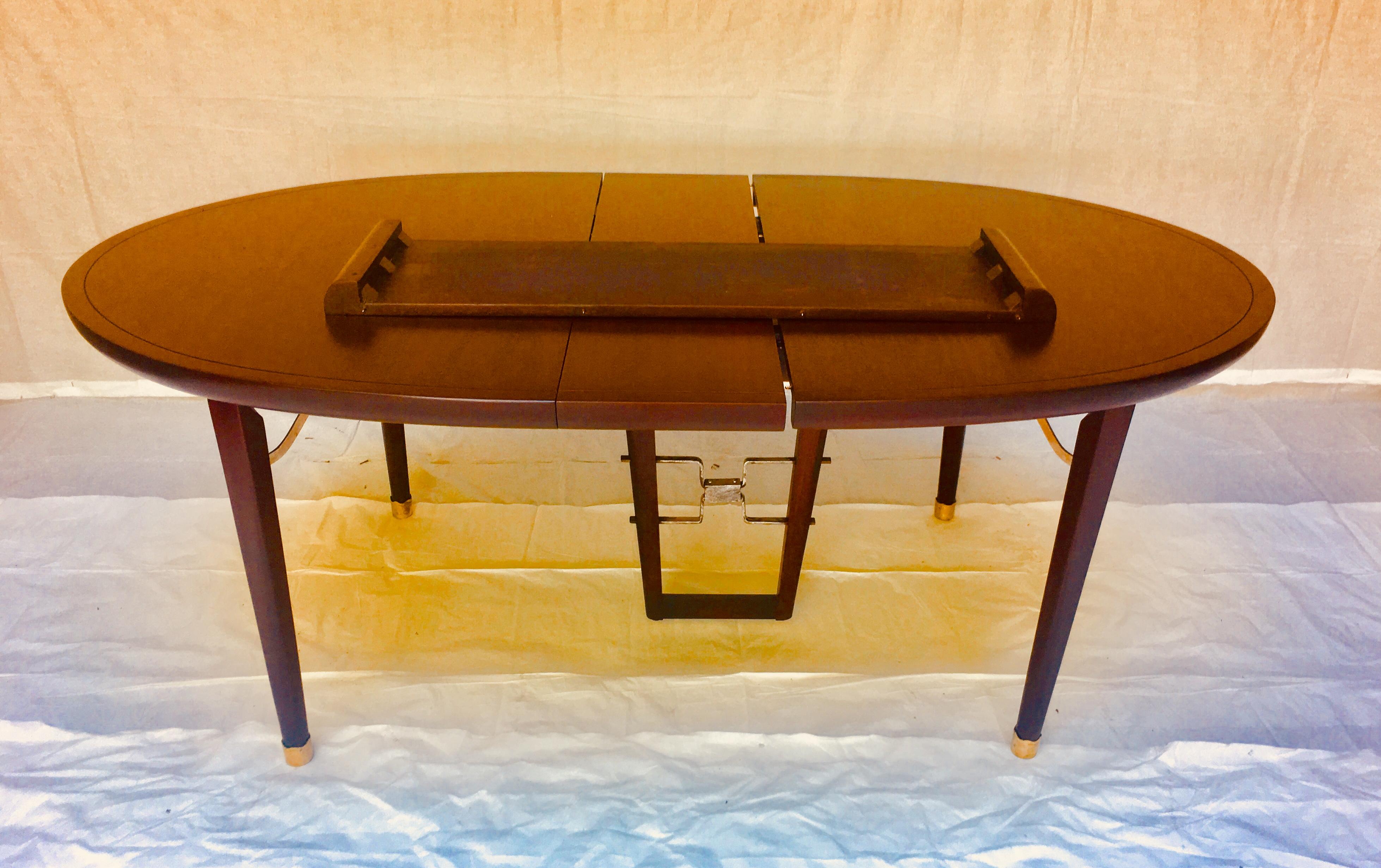 Edmond Spence Six Piece Mahogany Dinning Set for Industria Mueblera, S.A. 1950s  For Sale 2