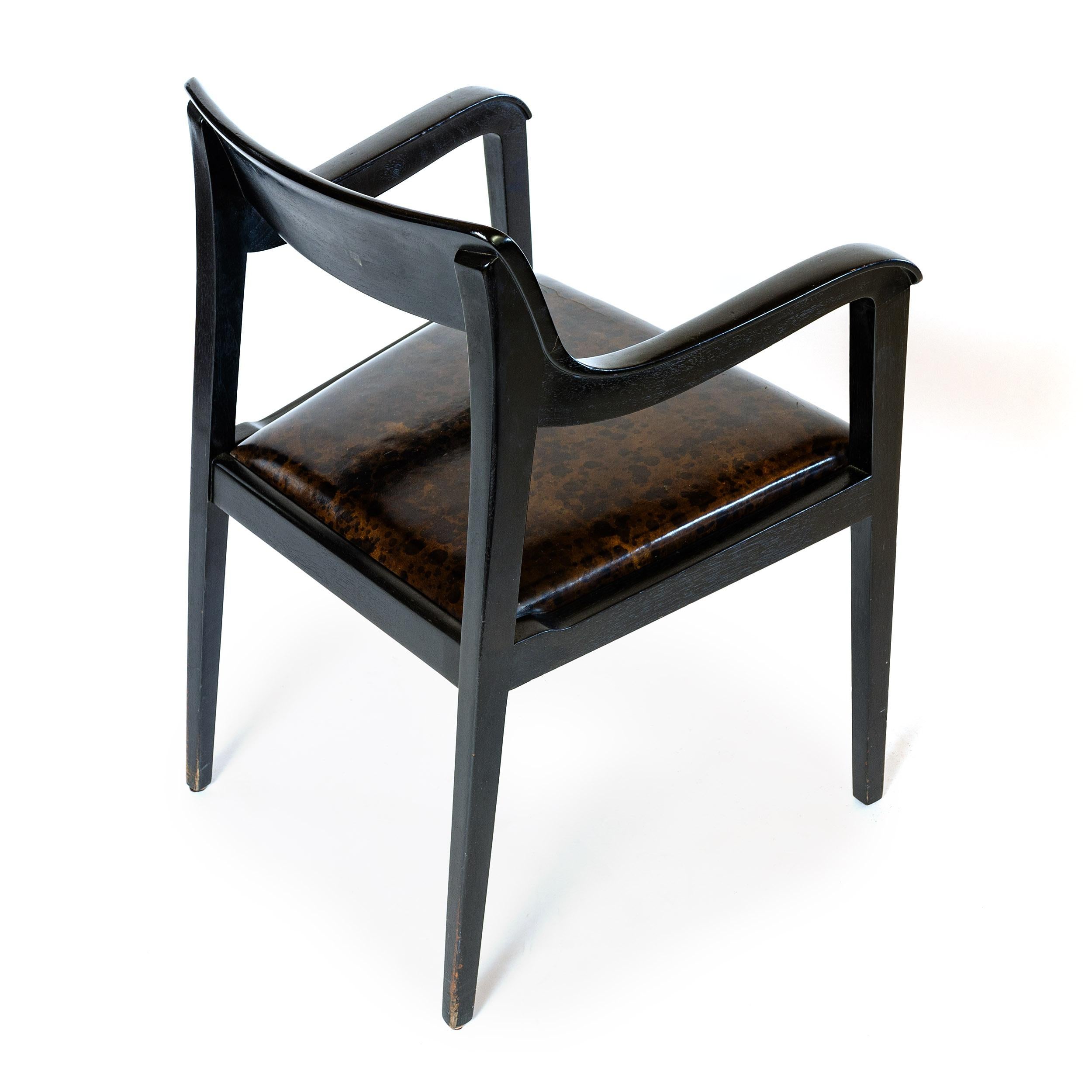 Mahogany 1950s Edward Wormley Adaptation of Reimerschmid's 'Dresden' Armchair for Dunbar