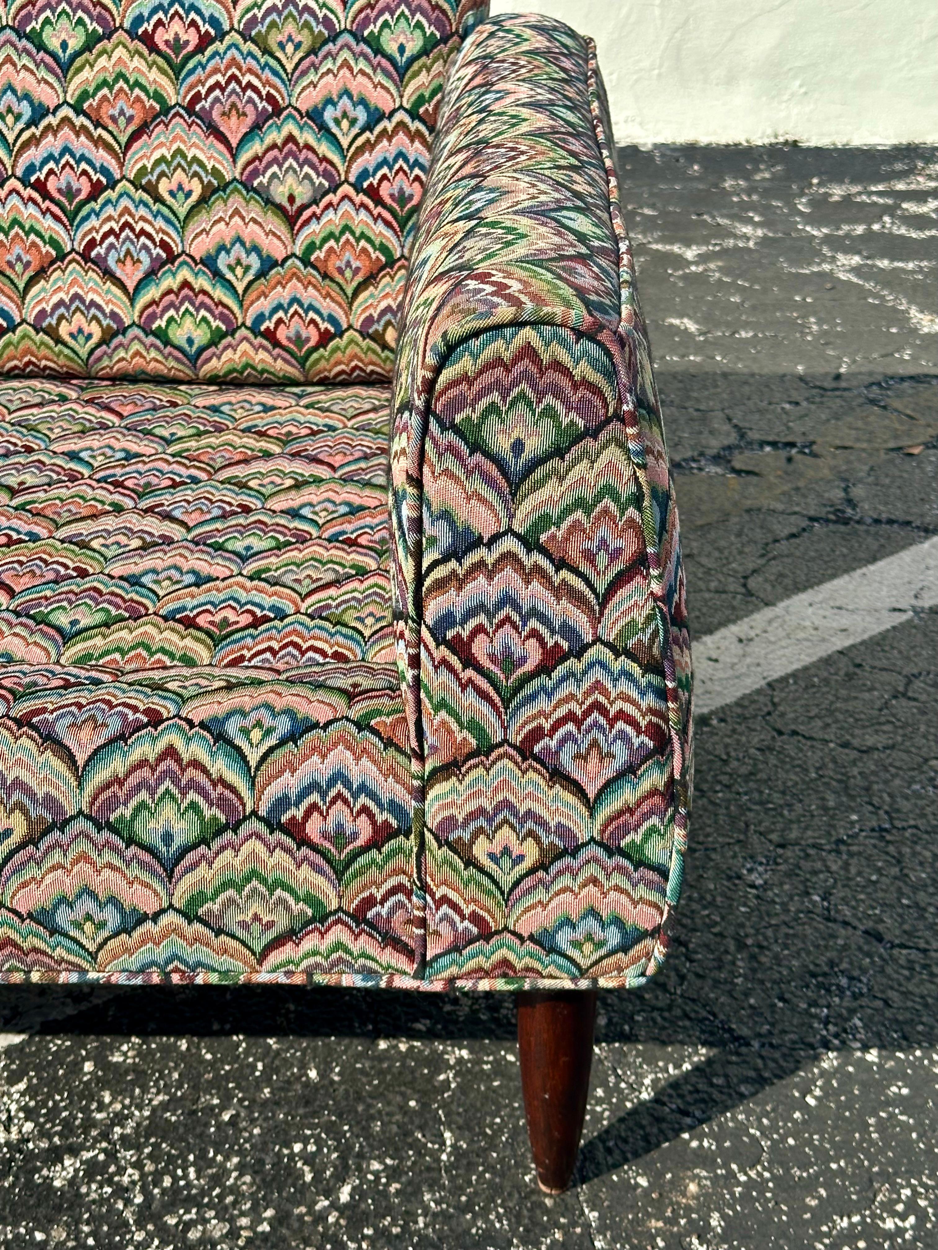 Años 50 Edward Wormley para Dunbar Furniture Sofá de colores Jack Larsen en venta 4