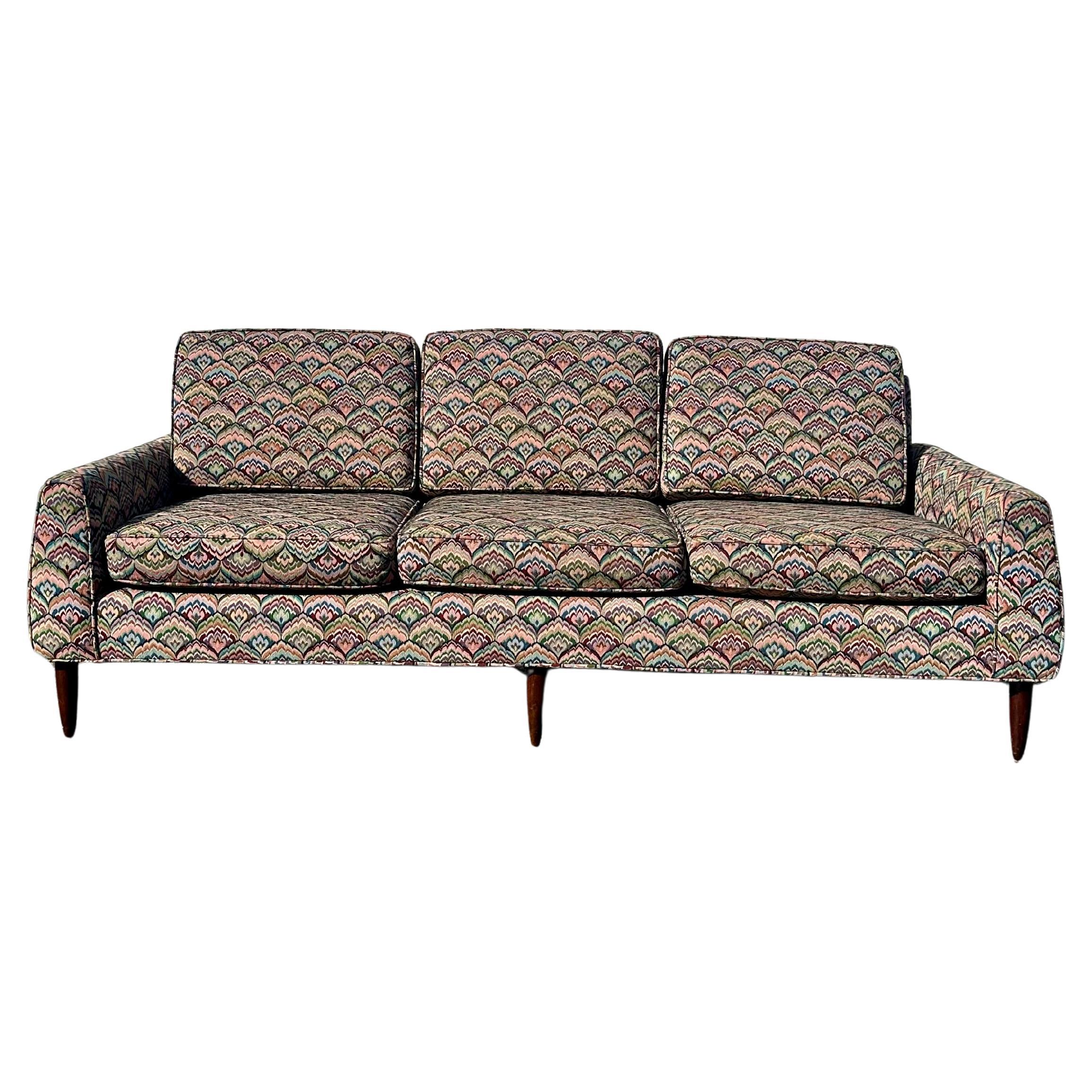 Années 1950 Edward Wormley pour Dunbar Furniture Canapé coloré Jack Larsen