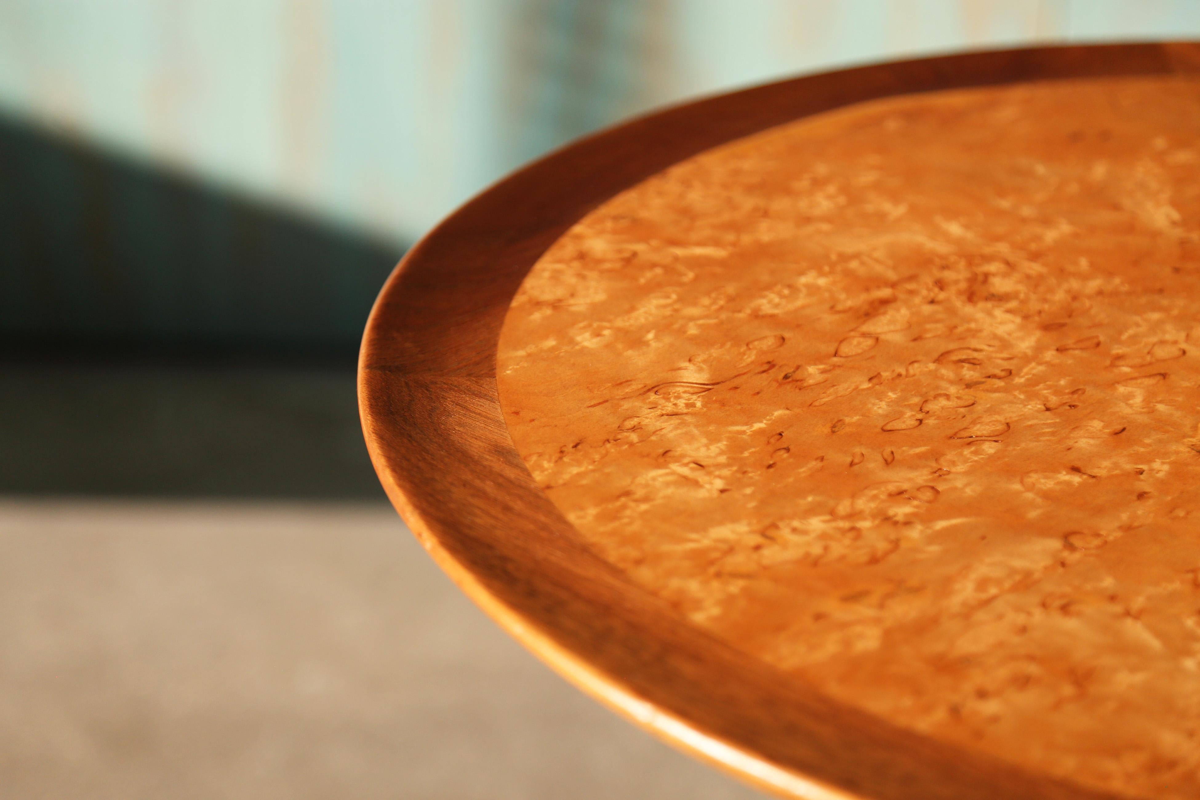 1950s Edward Wormley for Dunbar Snack Table Model 4856 Mid Century Modern In Good Condition For Sale In Virginia Beach, VA