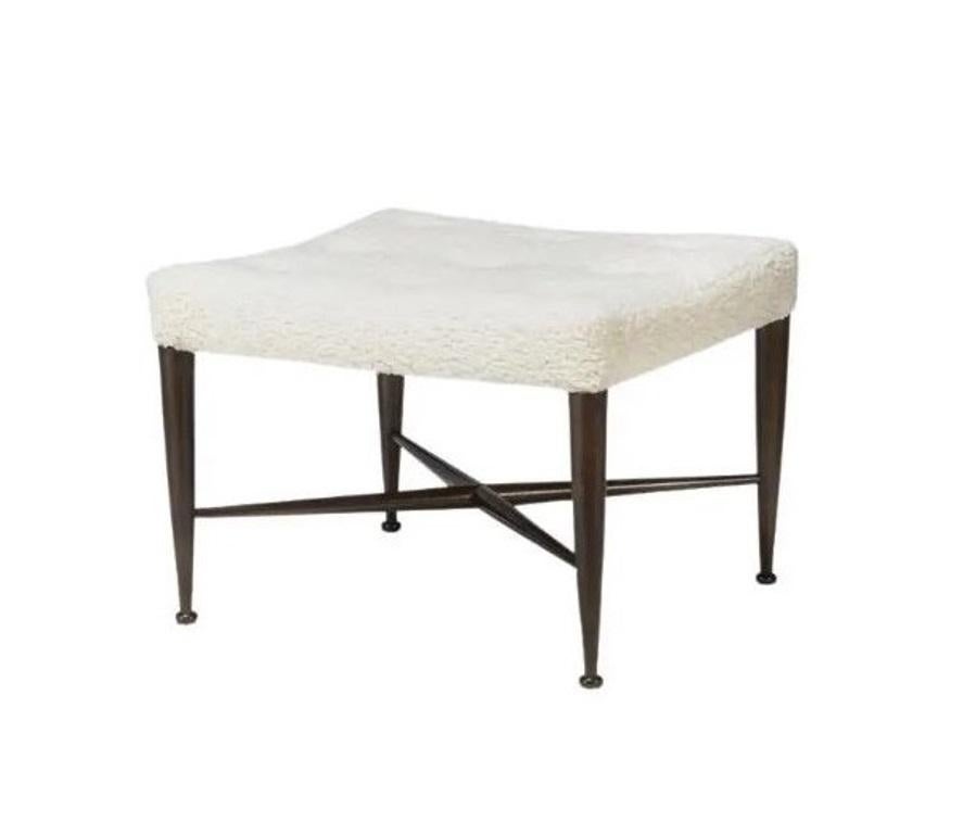 Metà XX secolo Sgabelli 'Thebes' in Bouclé di Edward Wormley per Dunbar, anni '50, in coppia in vendita
