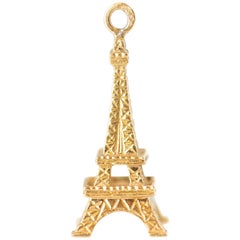 1950s Eiffel Tower Charm in 14 Karat Yellow Gold