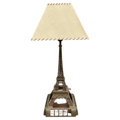 Vintage 1950's  Eiffel tower metal lamp 