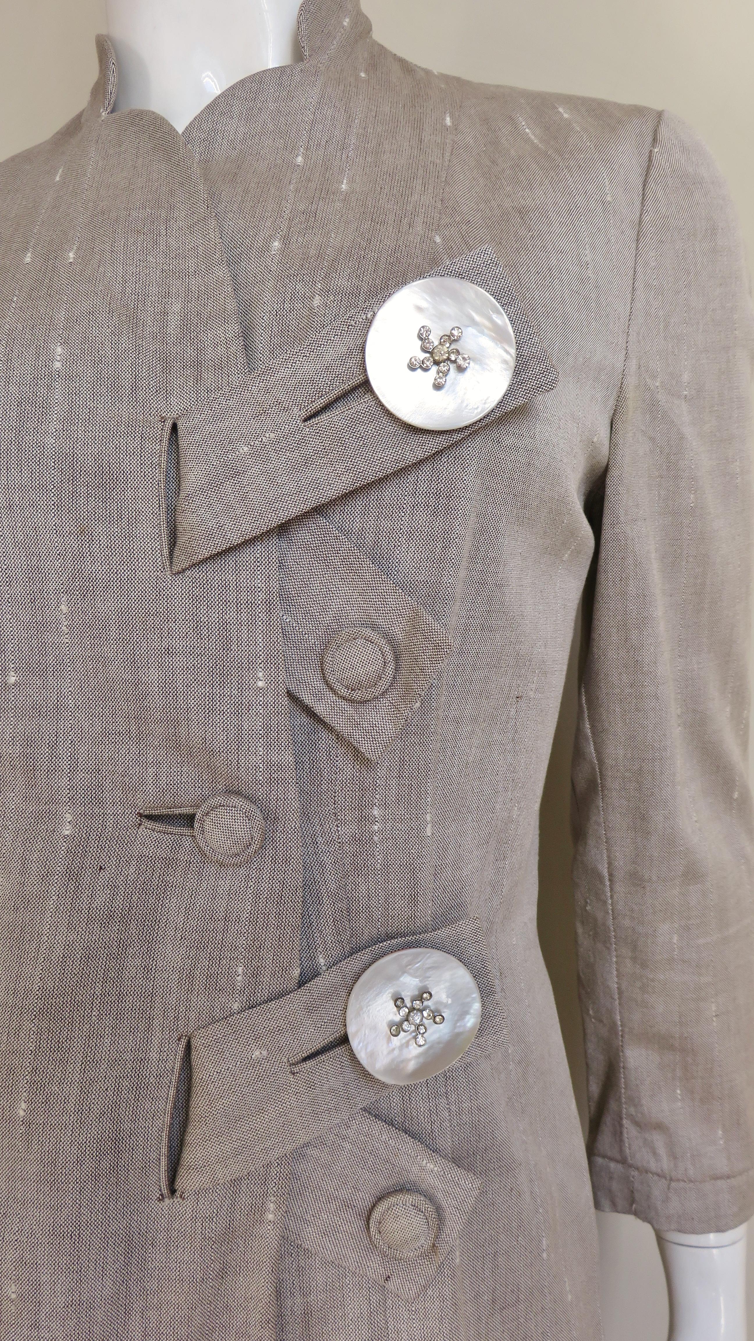 Eisenberg - Tailleur jupe d'origine, années 1950 en vente 1